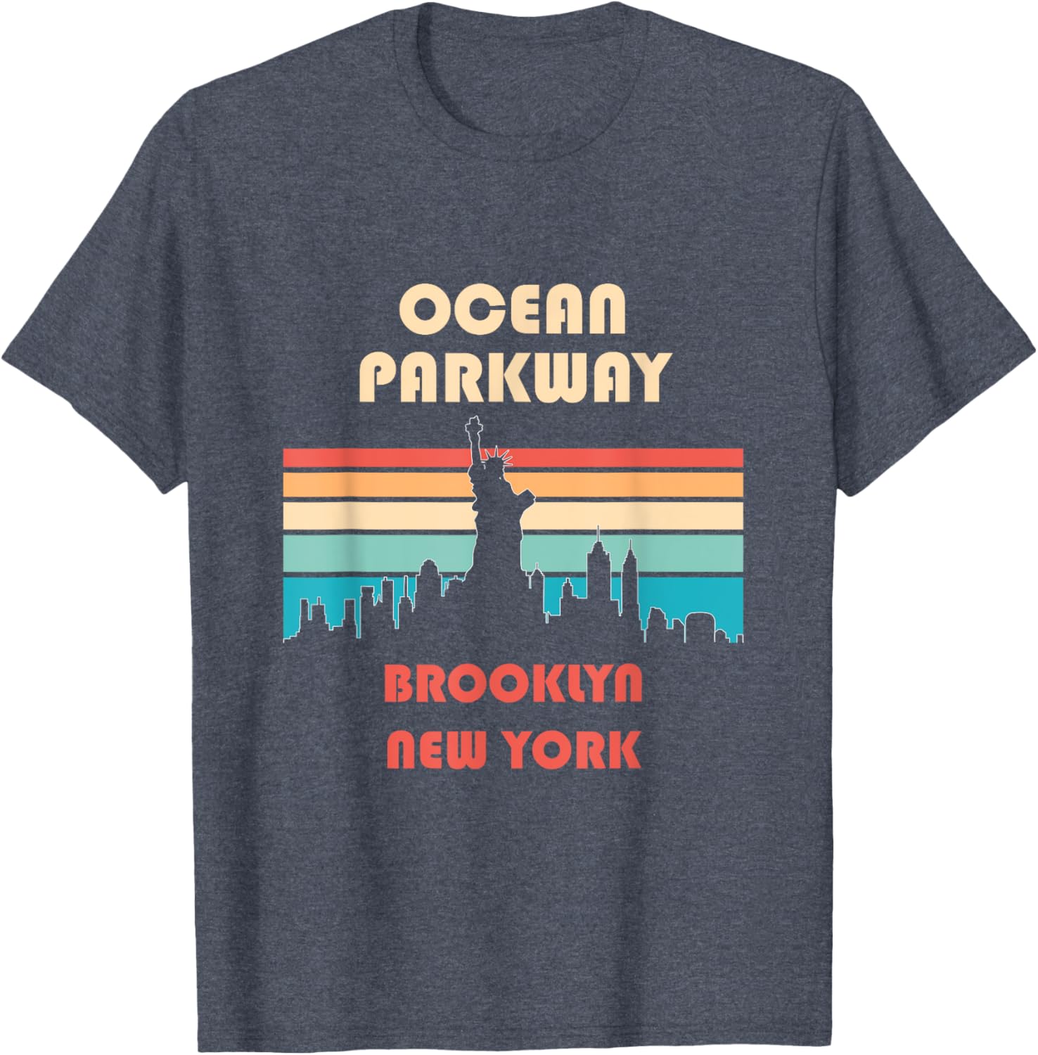 Retro Vintage Ocean Parkway Brooklyn New York T-Shirt for Casual Style - 2