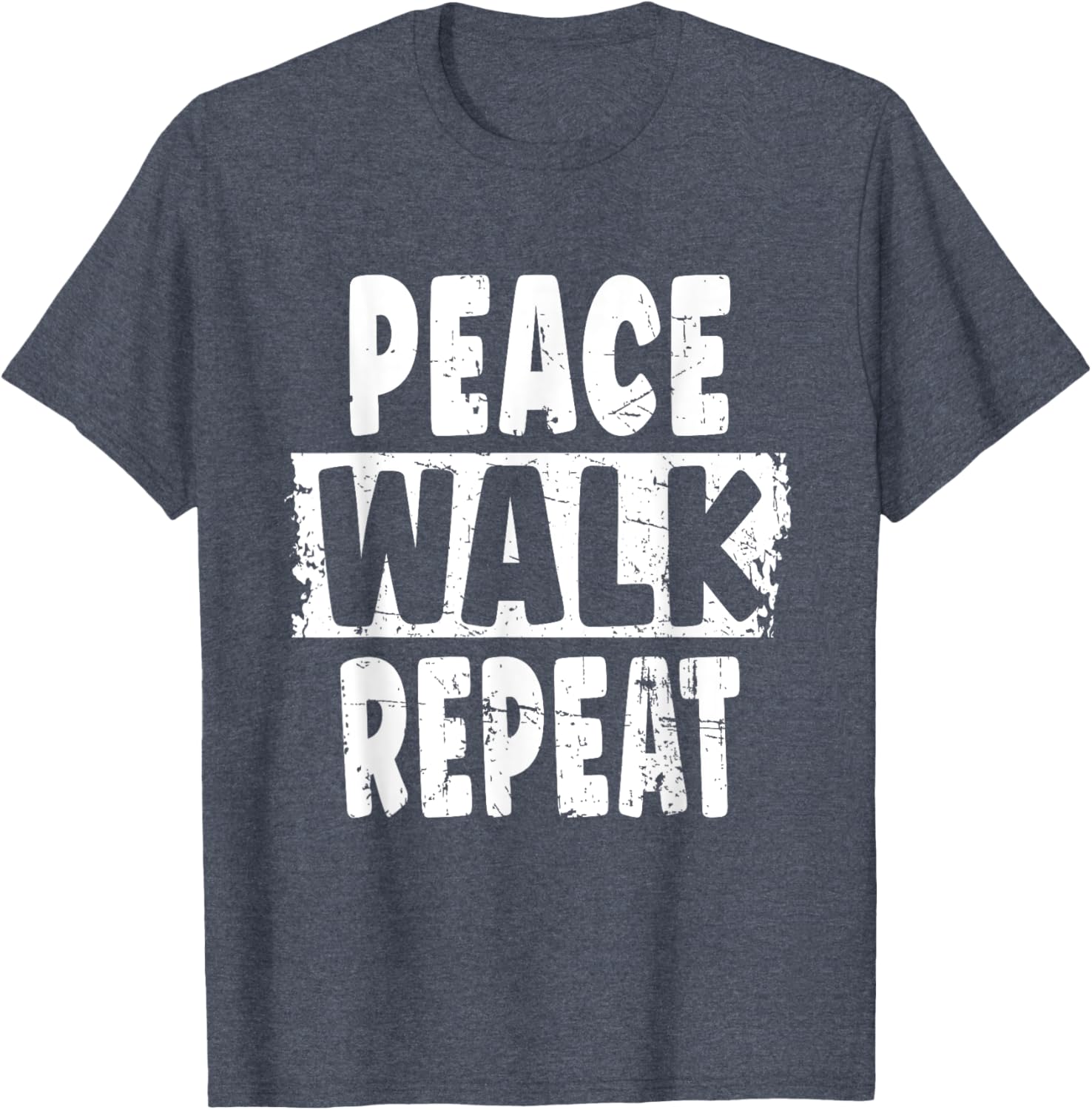 Peace Walk Repeat T-Shirt for Outdoor Enthusiasts and Silent Walk Lovers - 10