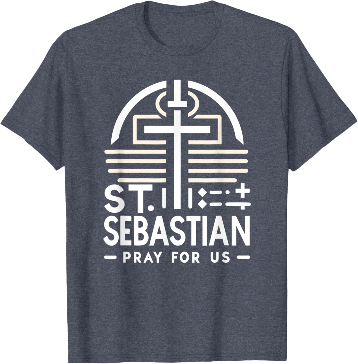 St Sebastian Pray for Us Catholic Prayer T-Shirt for Faithful Wear - 3