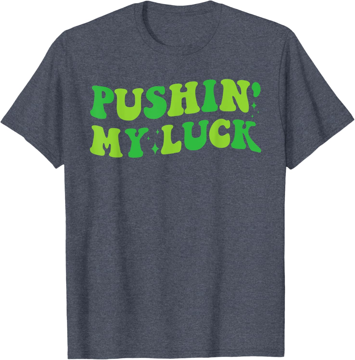 Funny Pushing My Luck St Patricks Day 2025 Groovy T-Shirt for Boys - 4