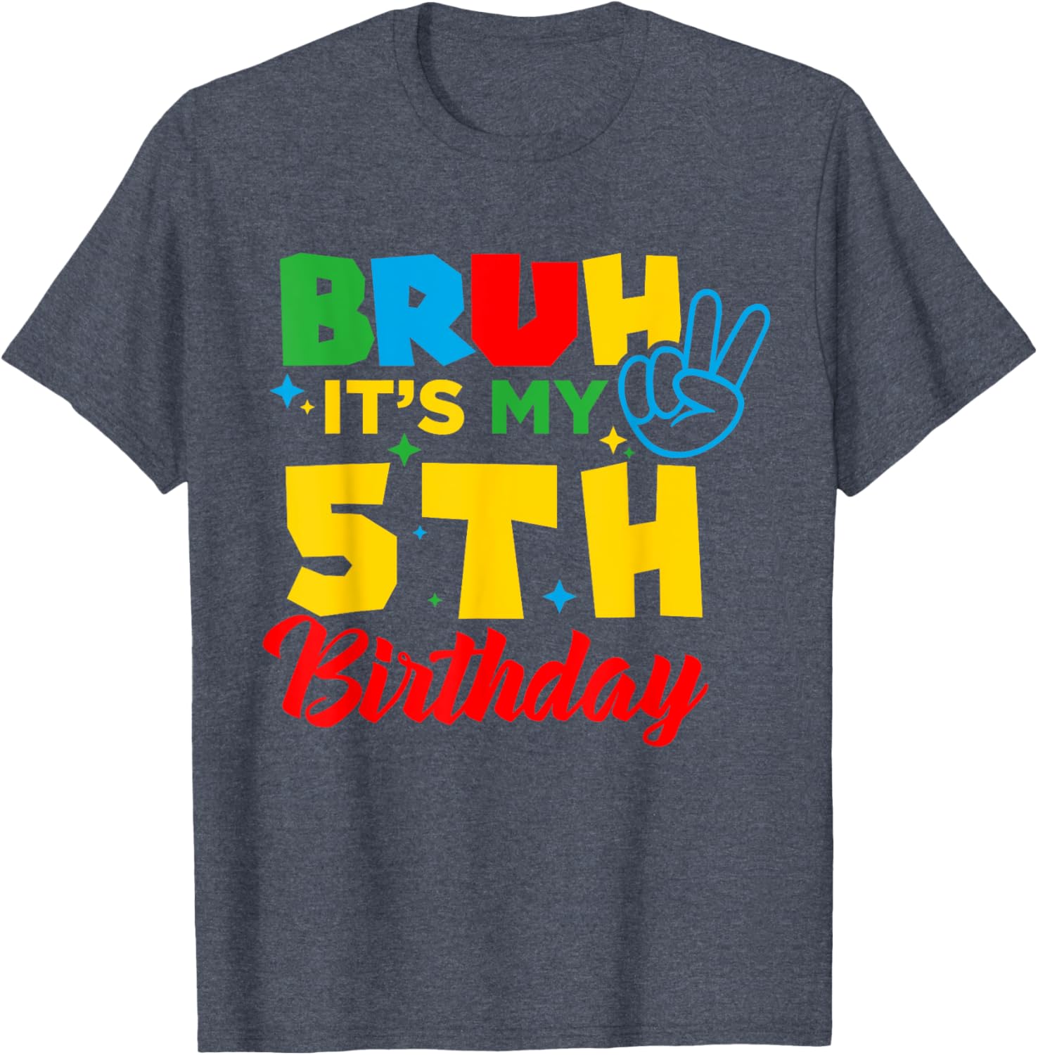 Bruh I'm 5 Gamer T-Shirt for 5th Birthday Celebration Fun! - 20