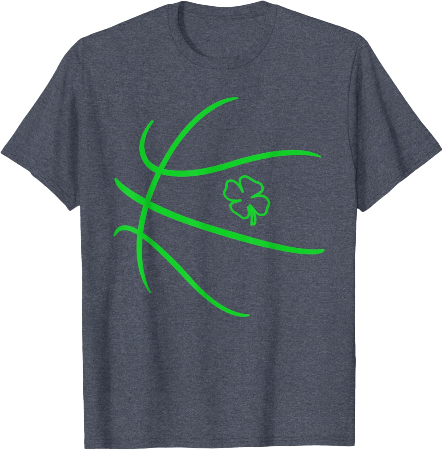Lucky Shamrock Basketball T-Shirt for Irish Boys and Men on St Patrick's Day - 9