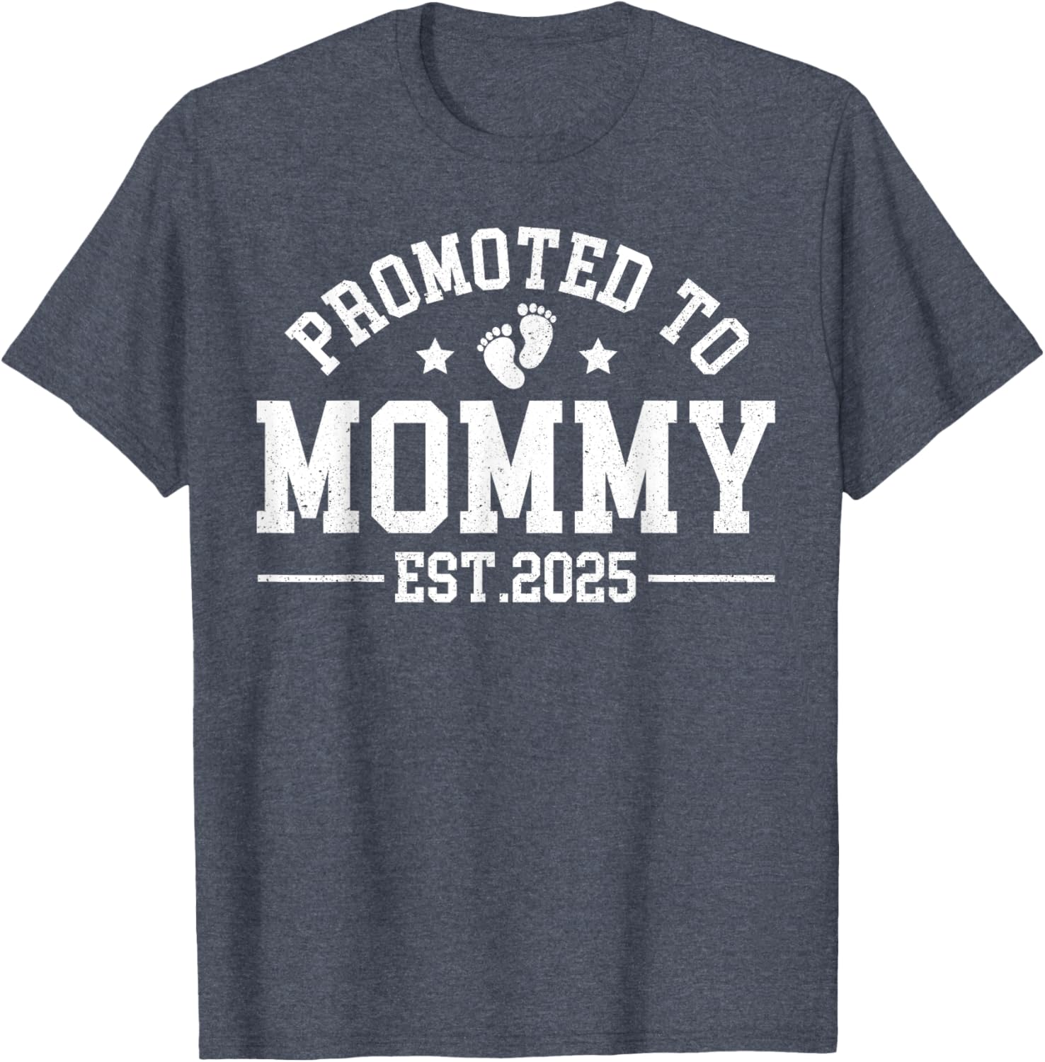 Promoted To Mommy Est 2025 Matching Baby Announcement T-Shirt - 13