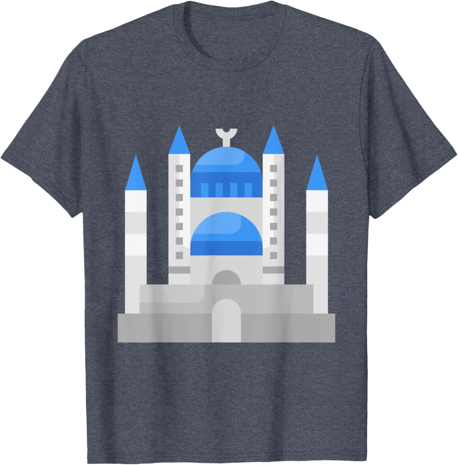 Istanbul Sultan Ahmet Blue Mosque Muslim T-Shirt for Men and Women - 2