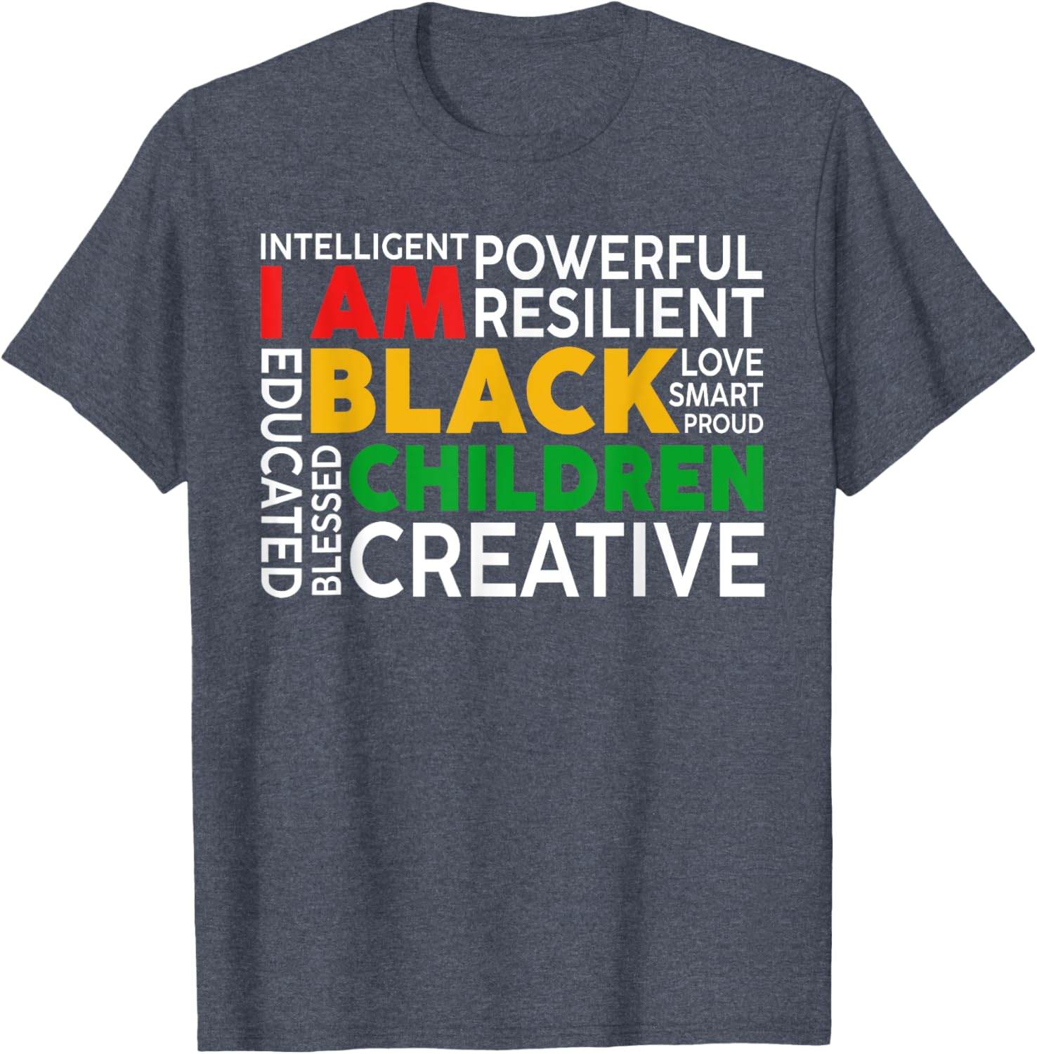 I Am Black Kids T-Shirt for Boys and Girls - Celebrate Black History Month - 14