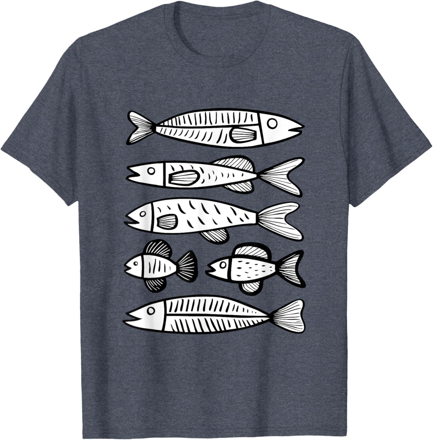 Minimalist Fish Pattern T-Shirt for Ocean Lovers – Stylish and Unique Design - 23