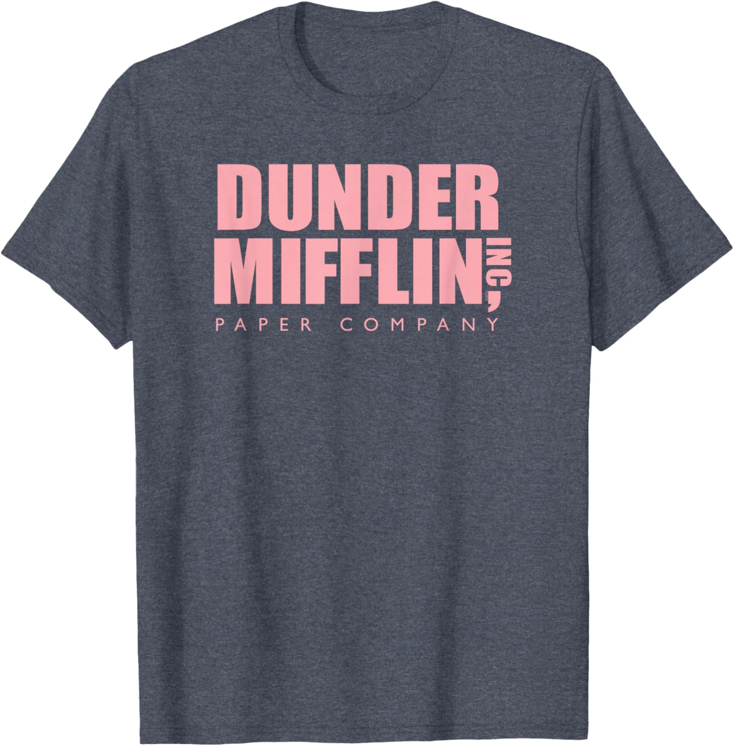 Pink Dunder Mifflin Logo T-Shirt for Office Fans - Fun Casual Wear - 8