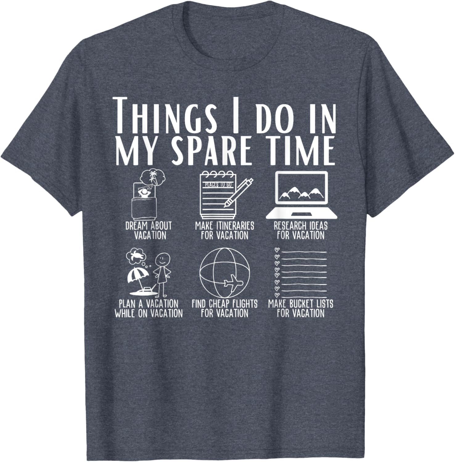 Funny Travel Adventure T-Shirt for Spare Time Explorers and Adventurers - 12