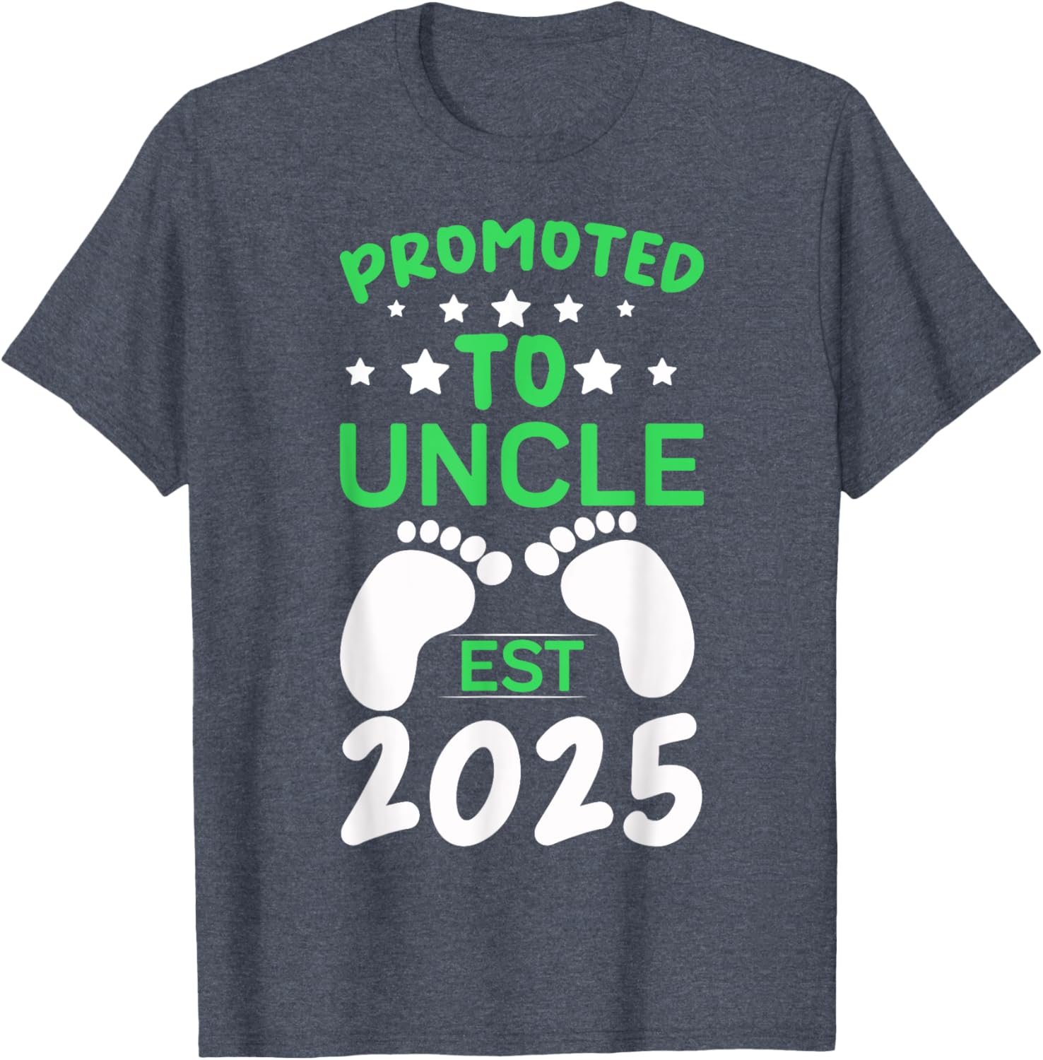 Funny Promoted to Uncle 2025 T-Shirt Perfect Gift for New Uncles - 4