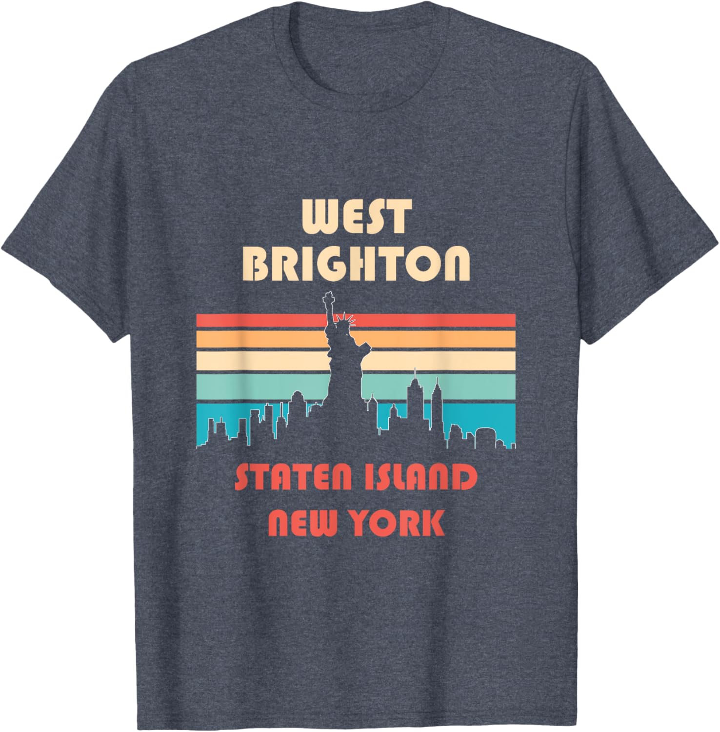 West Brighton Staten Island Retro Vintage T-Shirt for Casual Style - 6