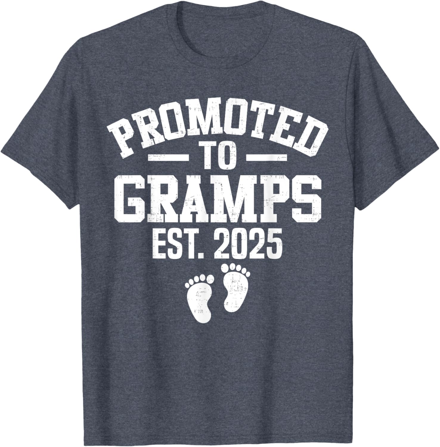 Promoted To Gramps 2025 First Time Grandpa T-Shirt for Men - 1