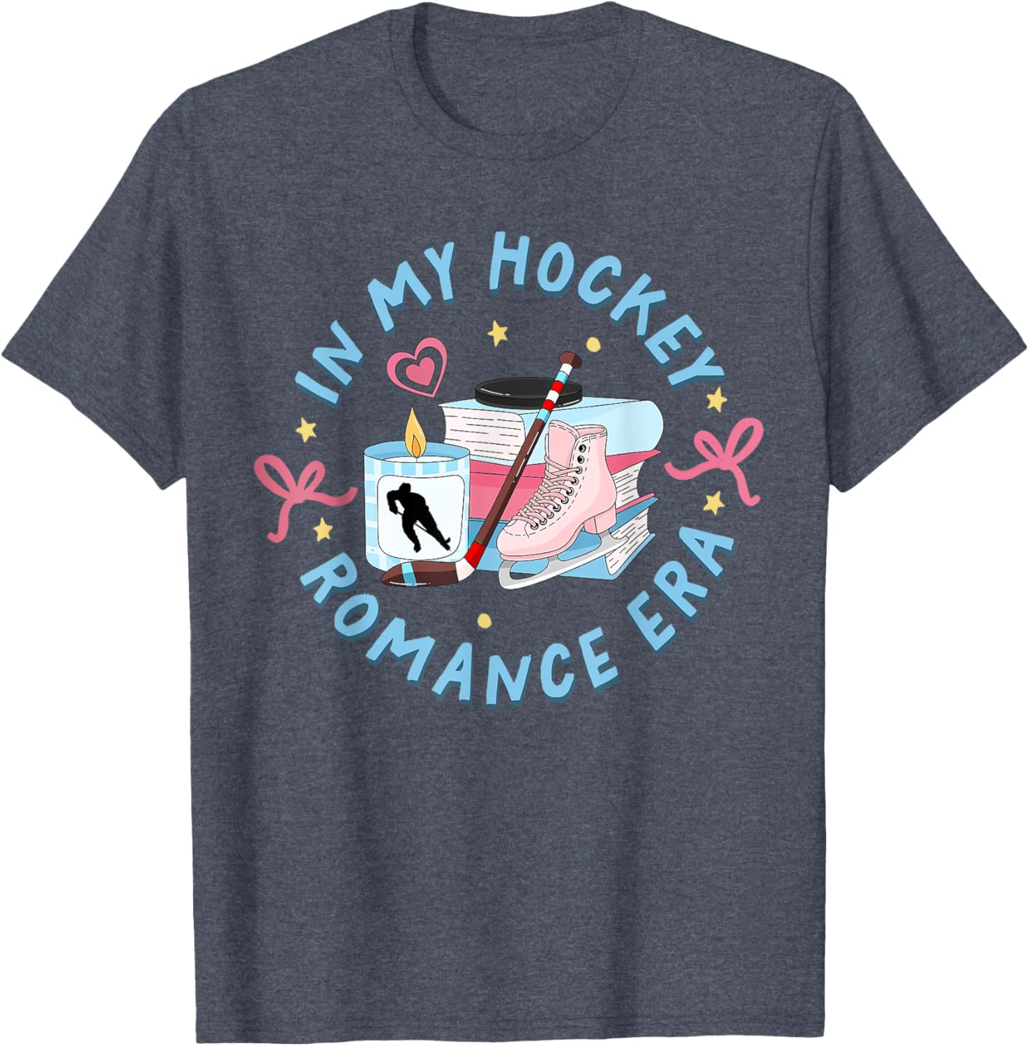 Funny Hockey Romance Reader T-Shirt for Sport Lovers and Fans - 8