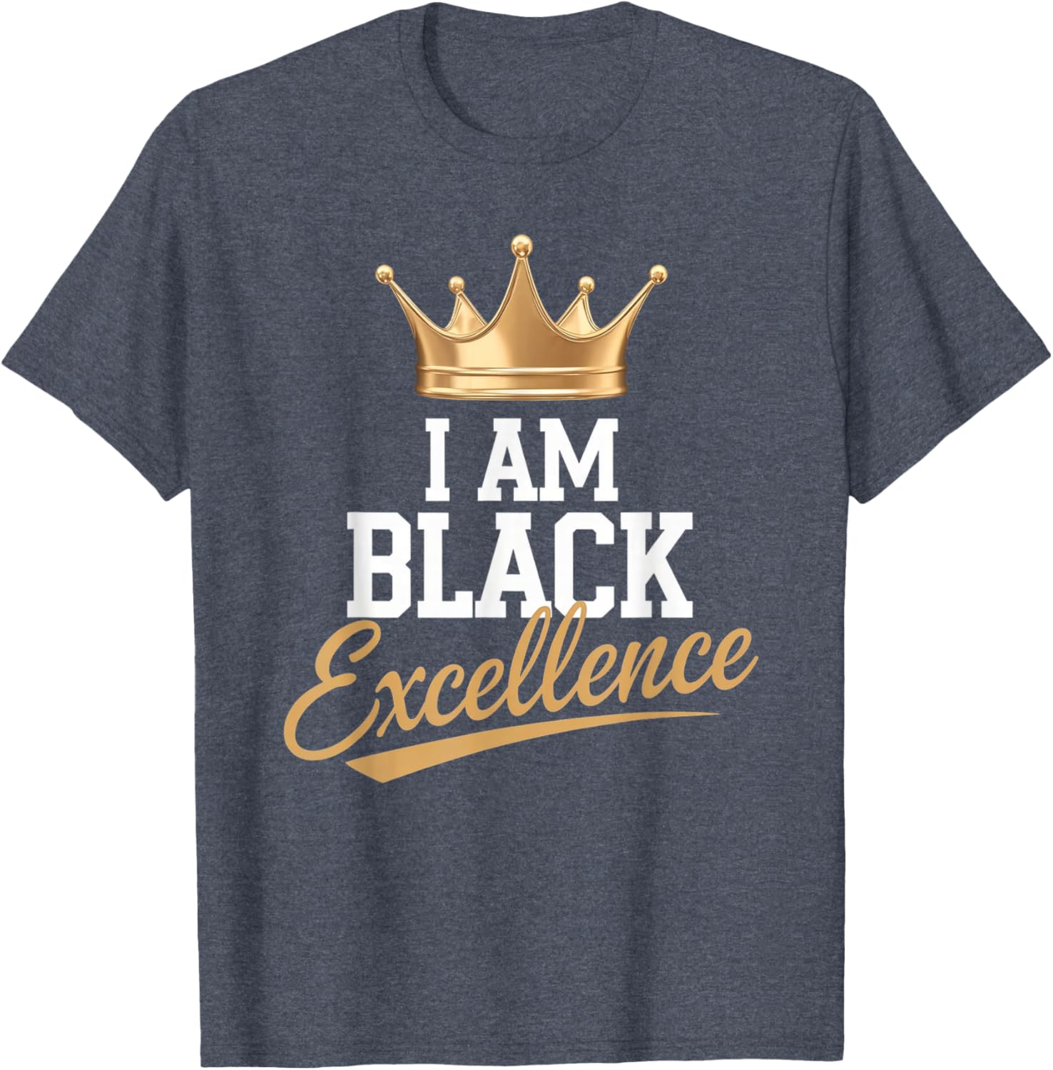 I AM BLACK EXCELLENCE Motivational Afro History T-Shirt for All Ages - 15