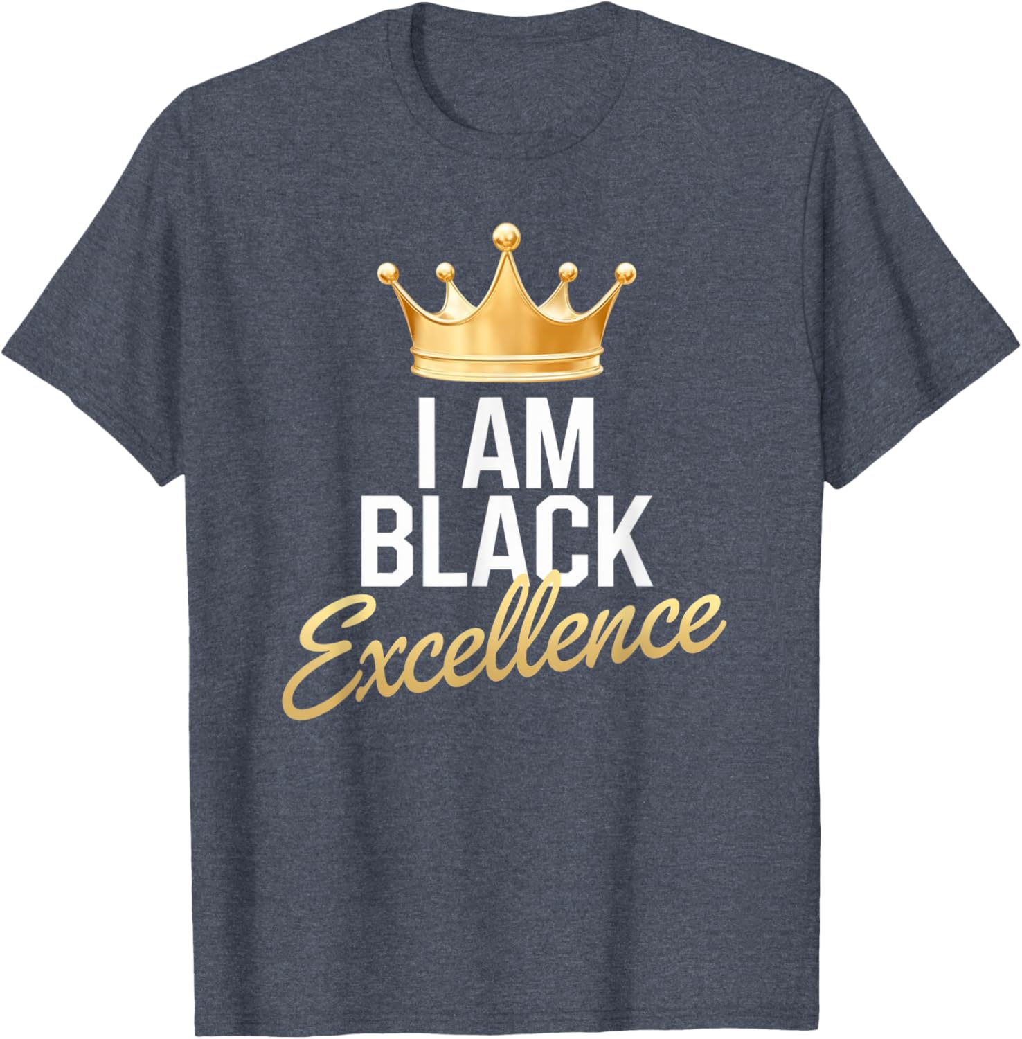 I AM BLACK EXCELLENCE Afro Motivation T-Shirt for Black History Month - 6