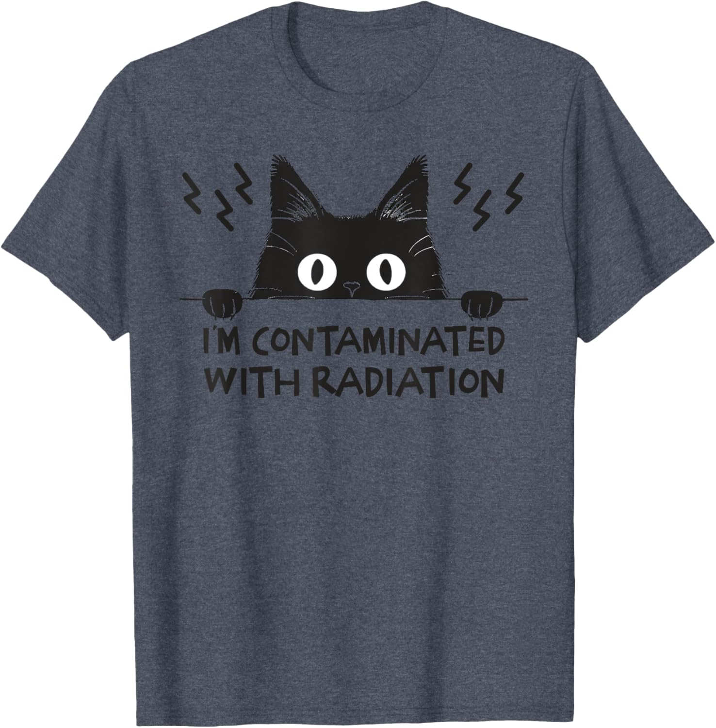 Radiation Contaminated Japanese Cat Meme T-Shirt for Cat Lovers - 16