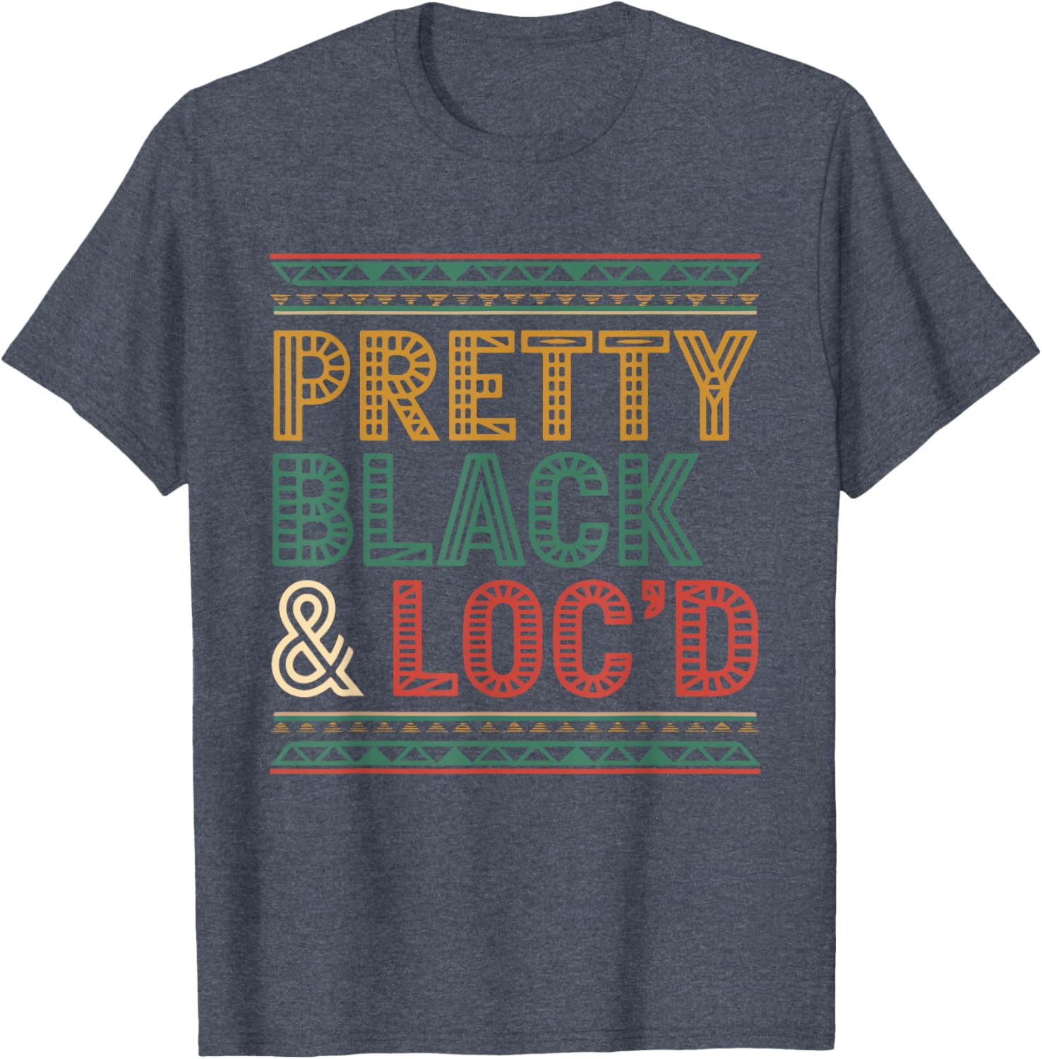 Pretty Black Loc'd Afro Dreadlocks T-Shirt for Melanin Queens - 9