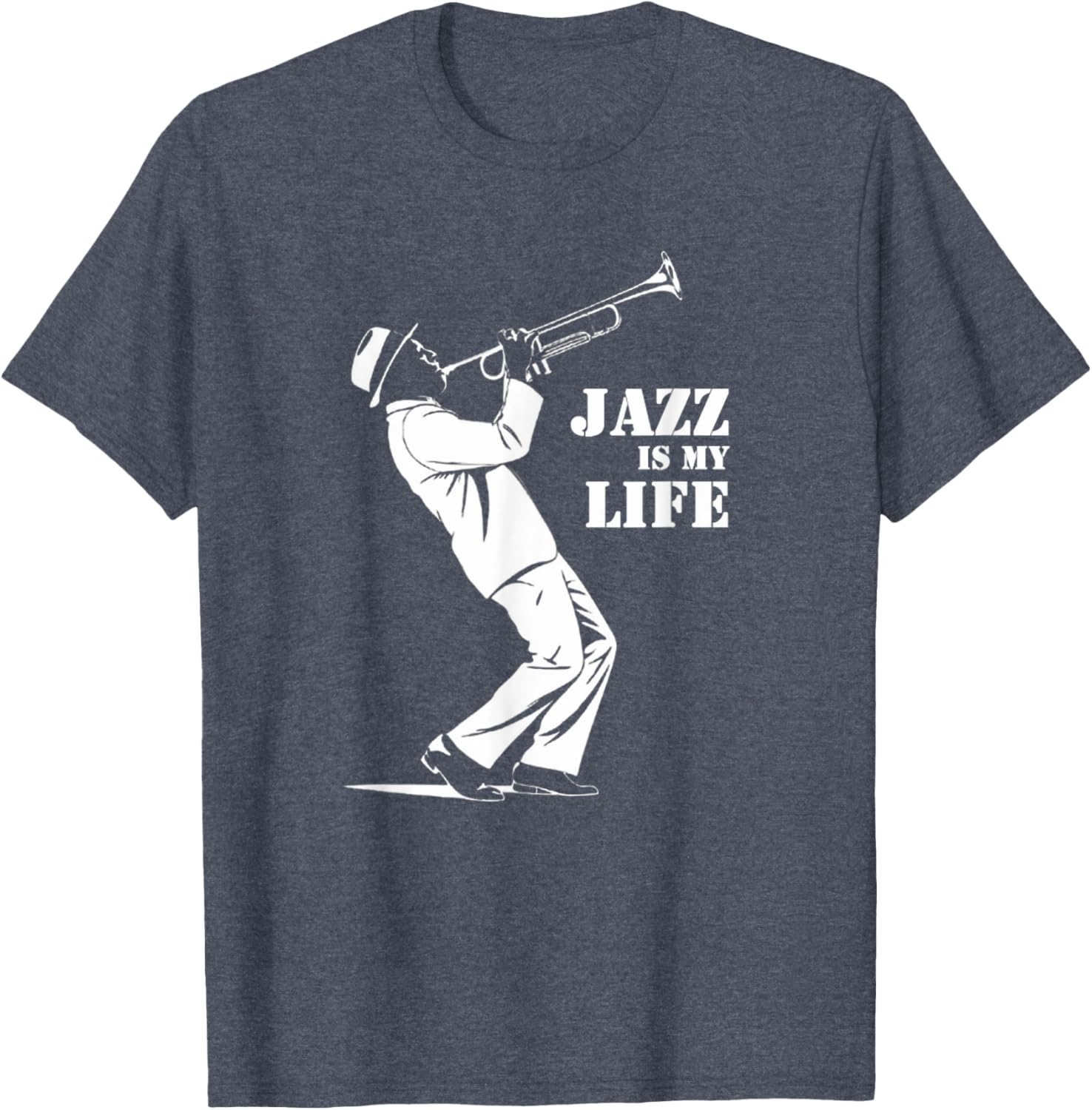 Jazz is My Life Trumpet T-Shirt for Jazz Musicians and Music Fans - 1