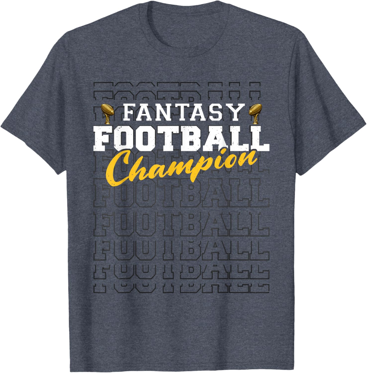 Funny Fantasy Football Champion 2025 T-Shirt for Football Fans - 10
