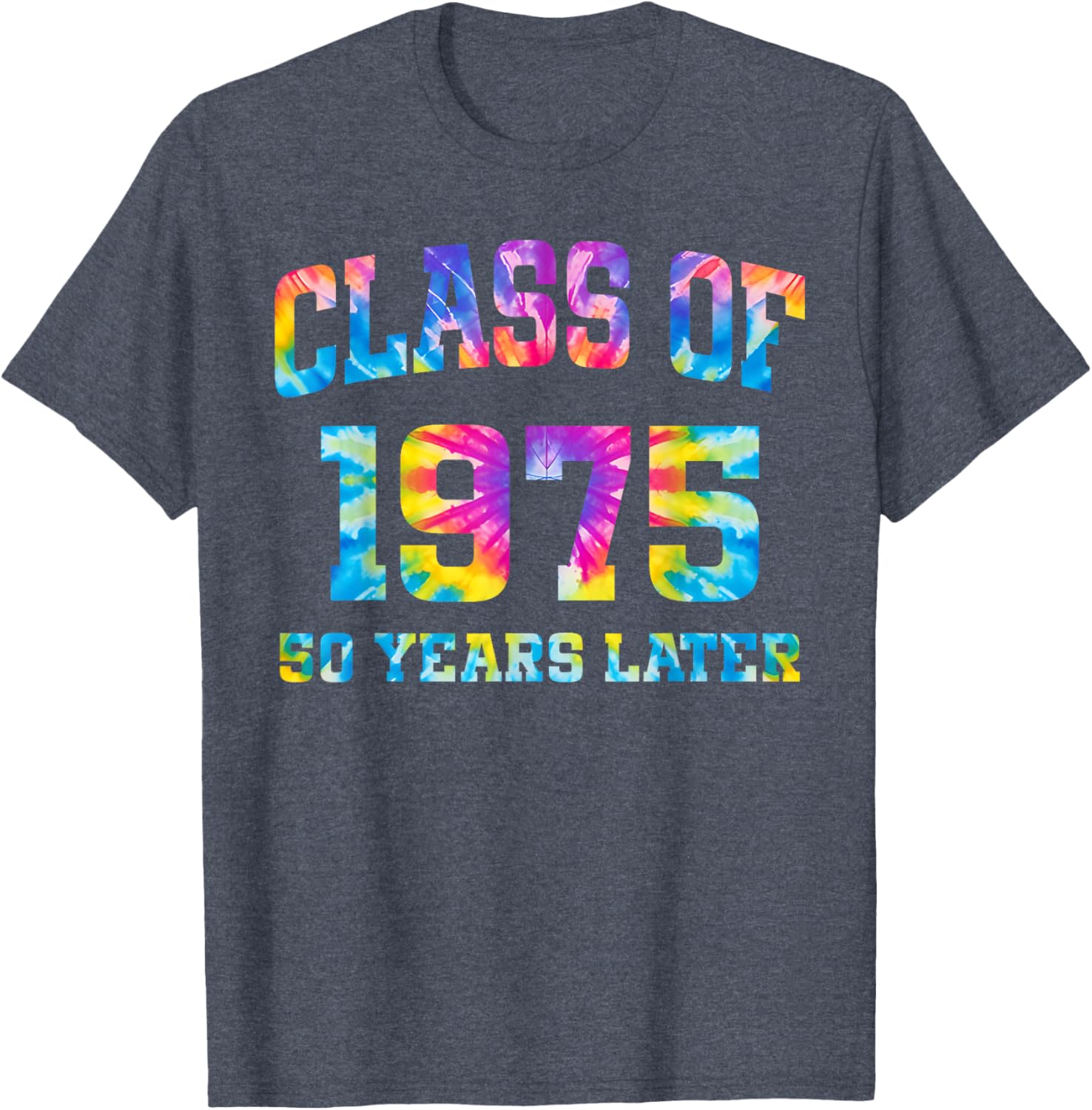 50th Class of 1975 Tie Dye Reunion Alumni T-Shirt for High School Memories - 15