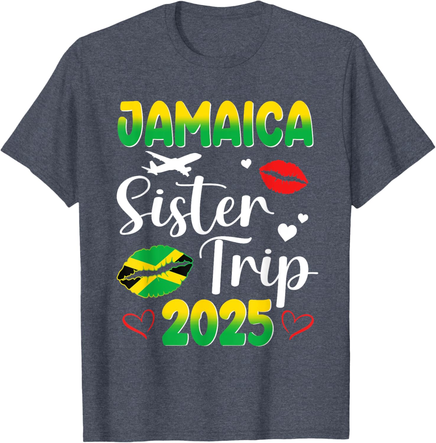 Sister's Trip Jamaica 2025 Matching T-Shirt for Friends Vacation Fun - 5