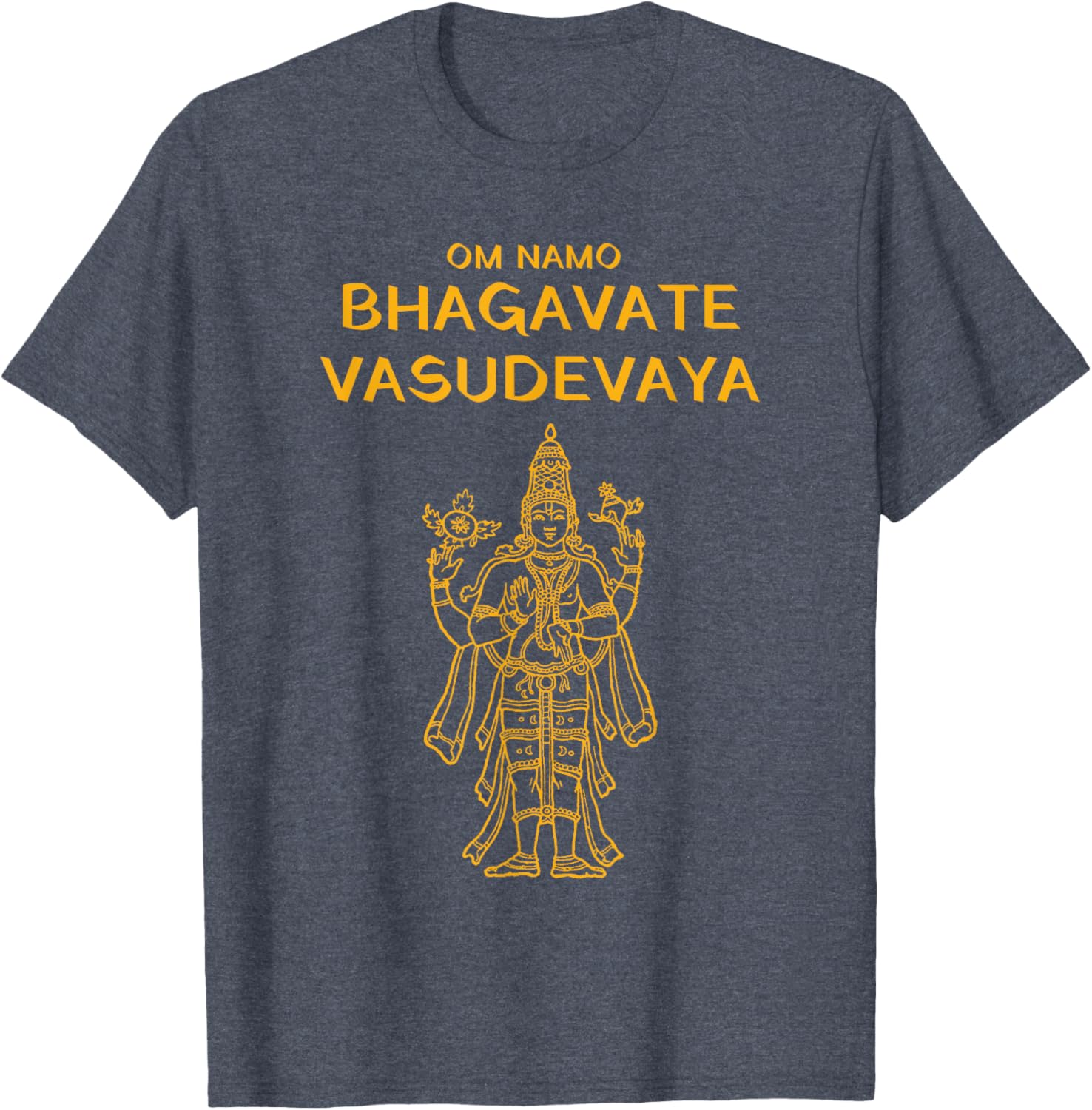 Vishnu Narayana Om Namo Bhagavate Vasudevaya Hindu T-Shirt - 21