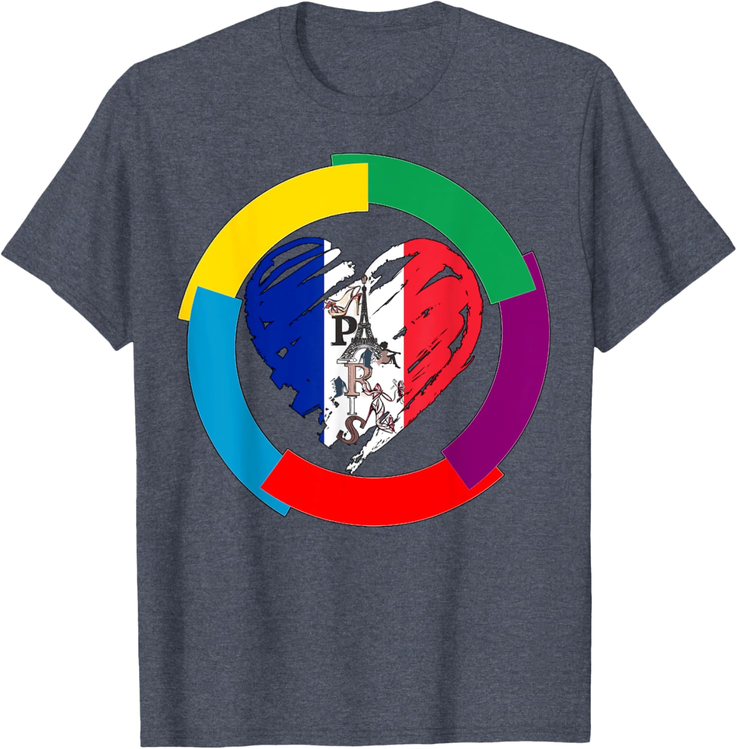 Celebrate French Language Day with Heart T-Shirt for La Francophonie - 2