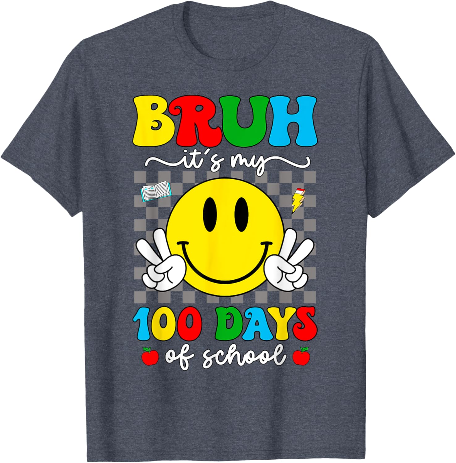 100 Days of School T-Shirt for Kids - Bruh It's My 100 Days Smarter! - 21