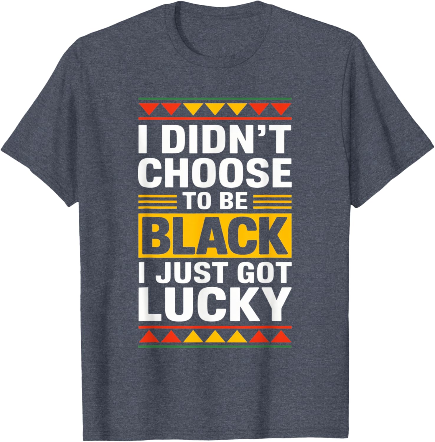 Inspirational I Didn't Choose to be Black Afro Black History T-Shirt - 10
