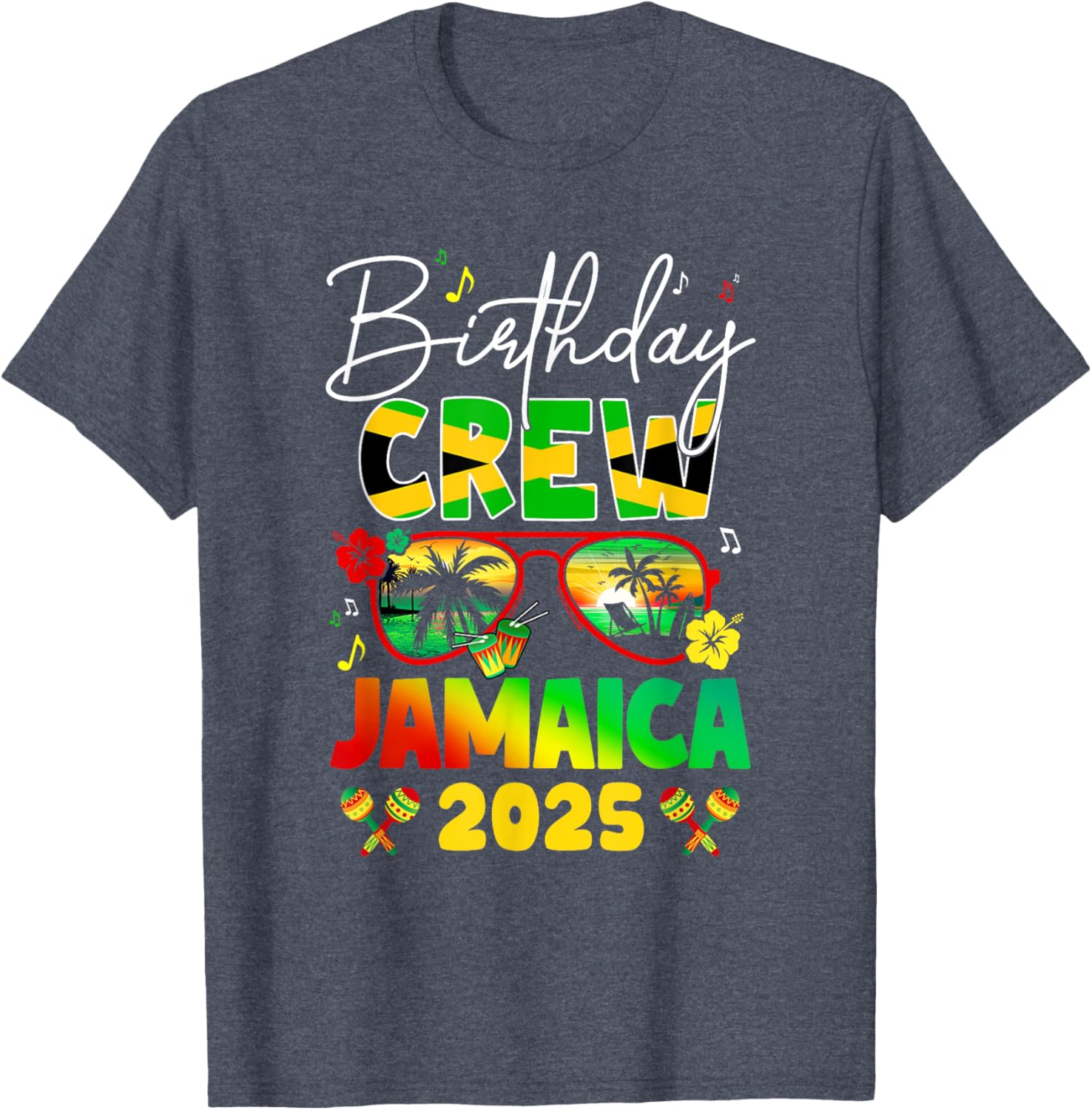 Birthday Crew Jamaica 2025 Birthday Girl Matching T-Shirt for Fun Parties - 27