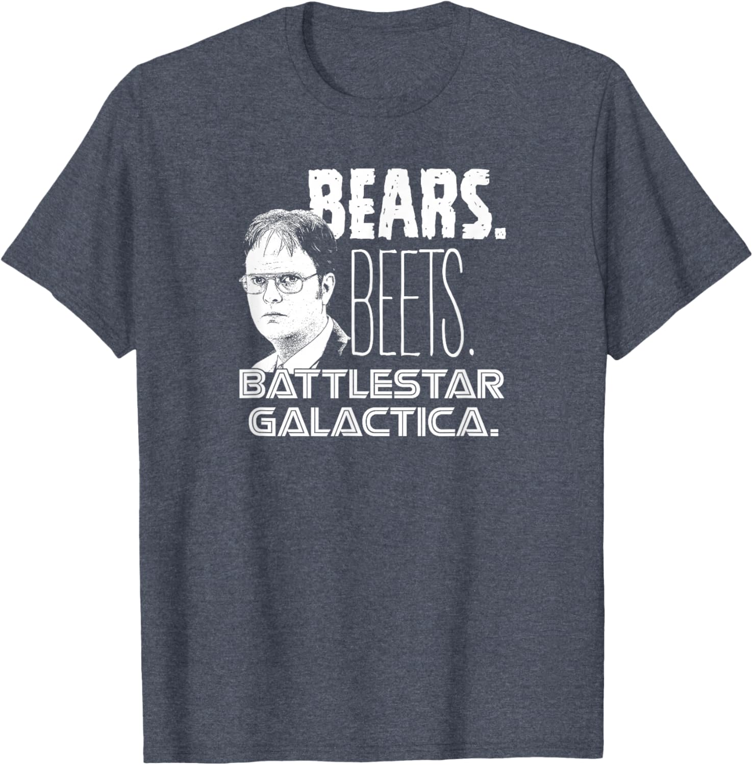 Office Bears Beets Dwight Head T-Shirt for Fun and Casual Wear - 3