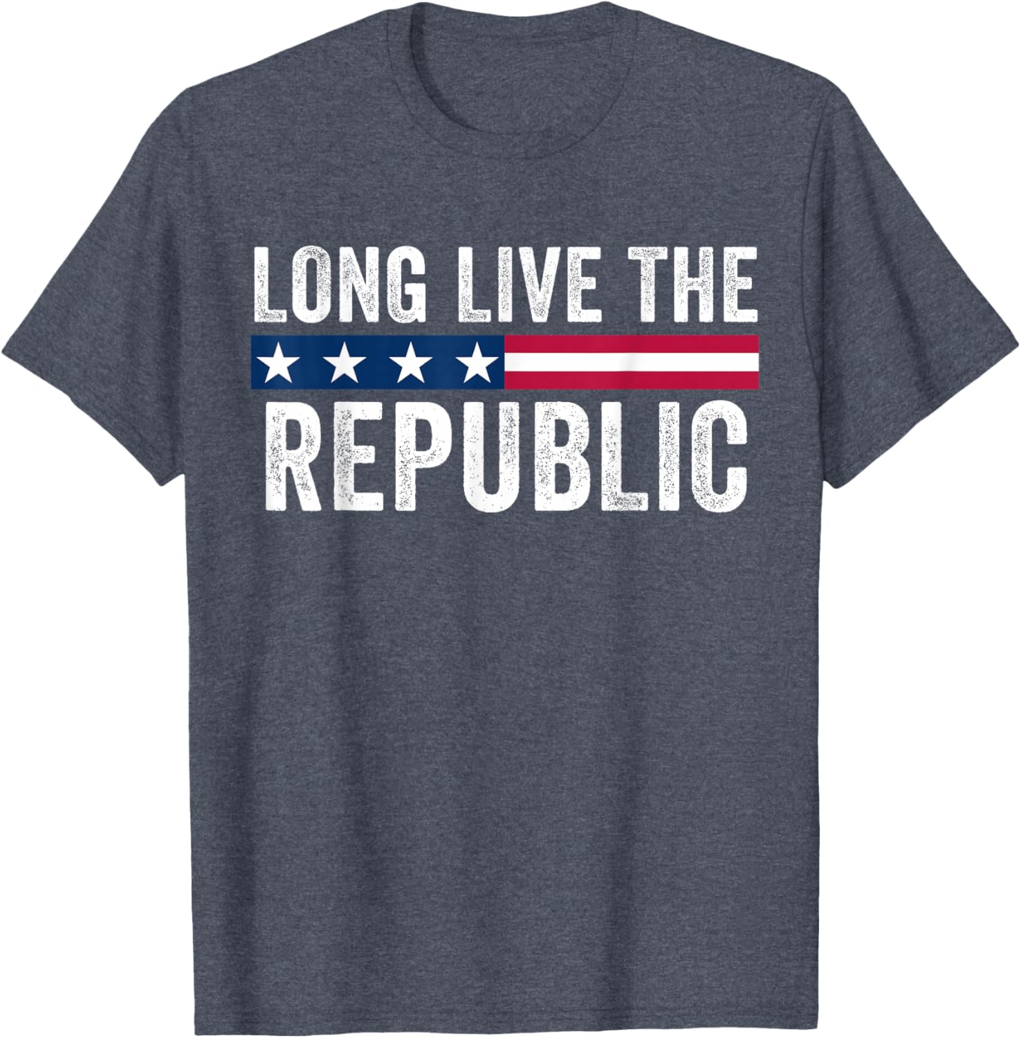 Long Live the Republic American Flag T-Shirt for Patriotic Style - 6