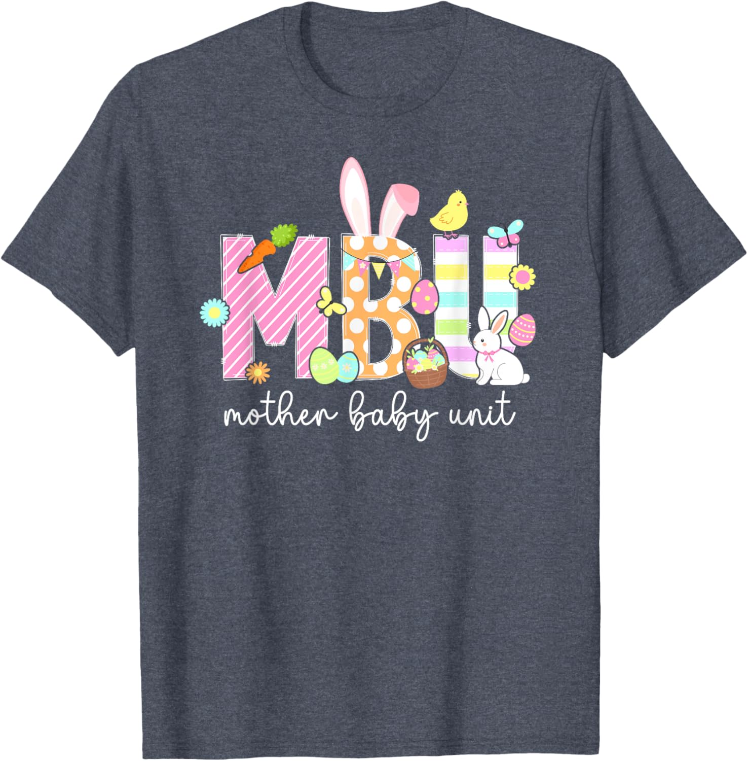 Easter Bunny T-Shirt for Nurses - Cute Mother Baby Unit Design - 14