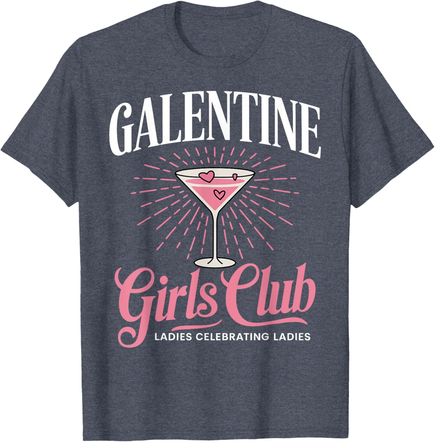 Celebrate Galentine's Day Women's Black T-Shirt - Short Sleeve & Unique Design - 9