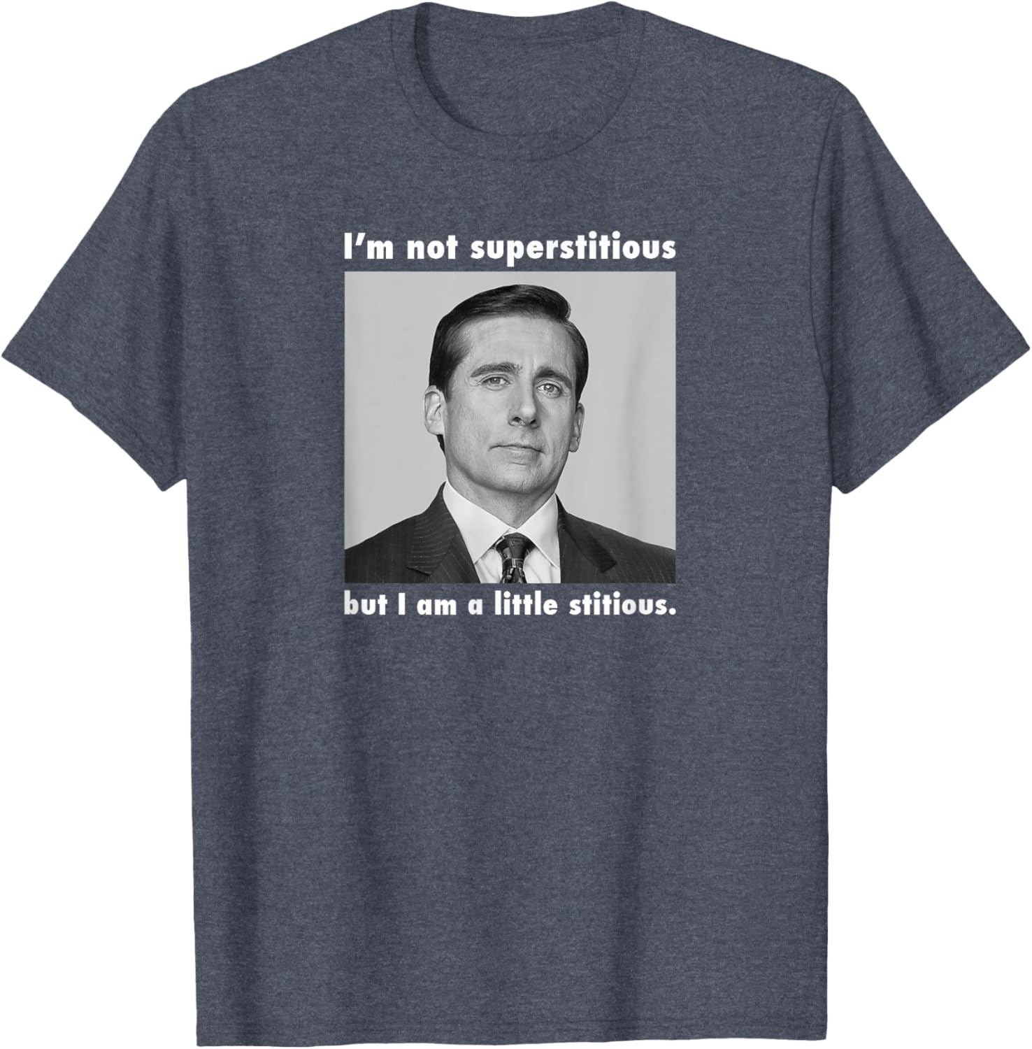 Funny Not Superstitious T-Shirt for Office Wear - Unique Graphic Tee - 1