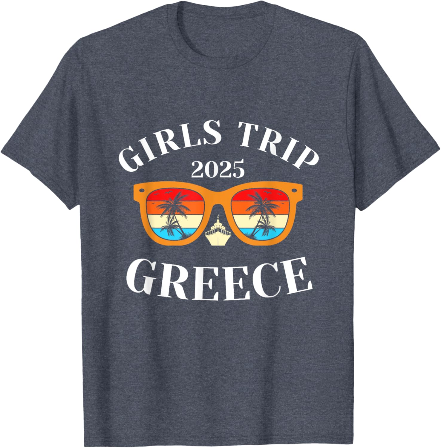 Girls Trip 2025 Greece Vacation T-Shirt for Fun Travel Adventures - 14