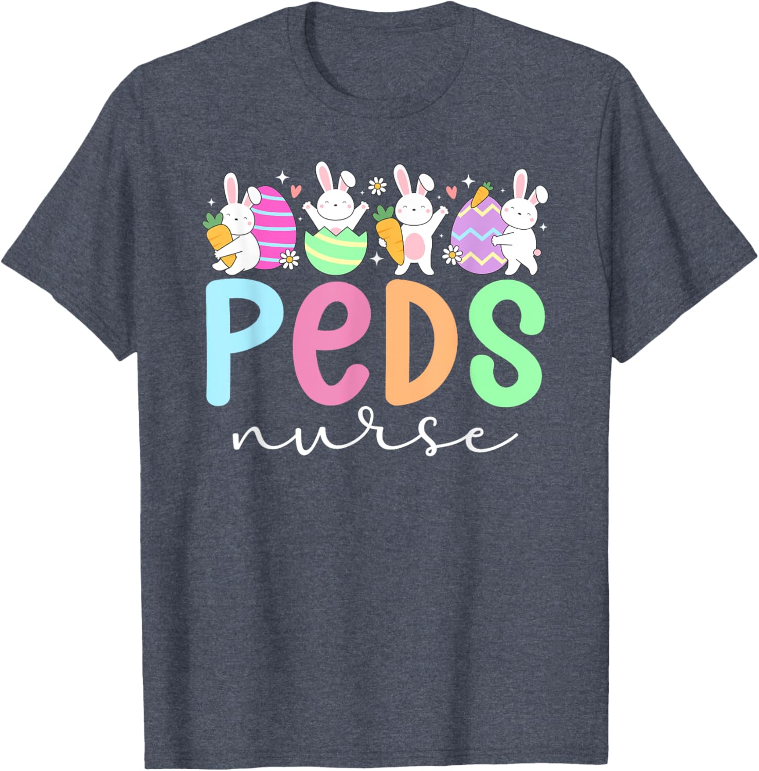 Pediatric Nurse Easter Bunny T-Shirt for Fun Easter Celebrations - 1