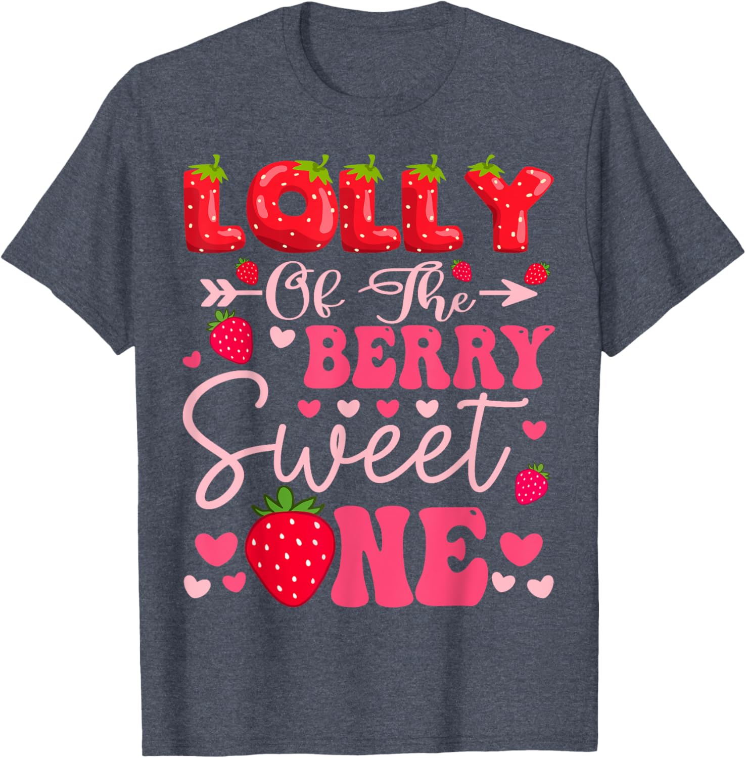 Sweet One Strawberry 1st Birthday Girl T-Shirt for Cute Celebrations - 8