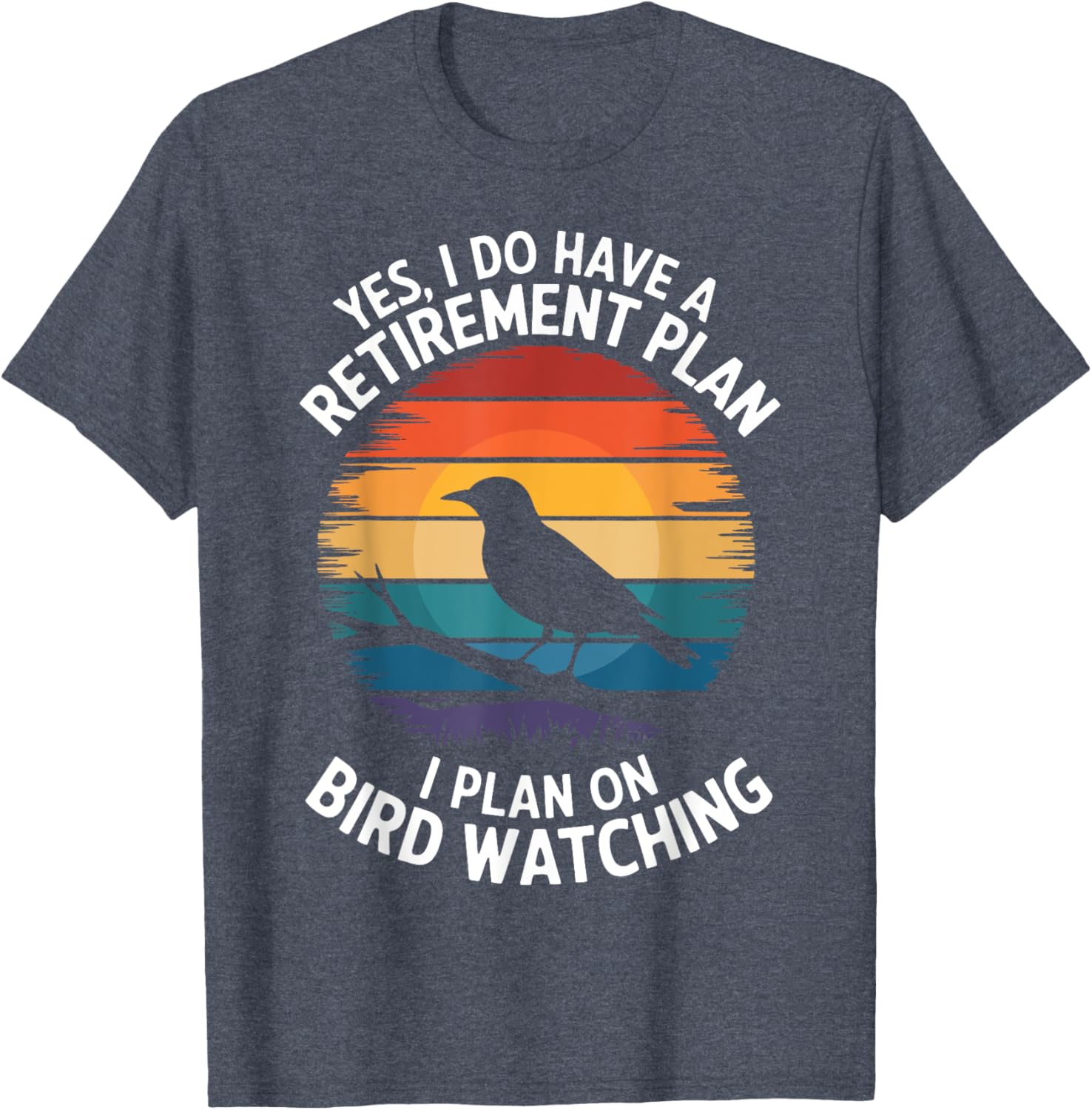 Retro Bird Lover T-Shirt for Bird Watching and Retirement Fun - 8