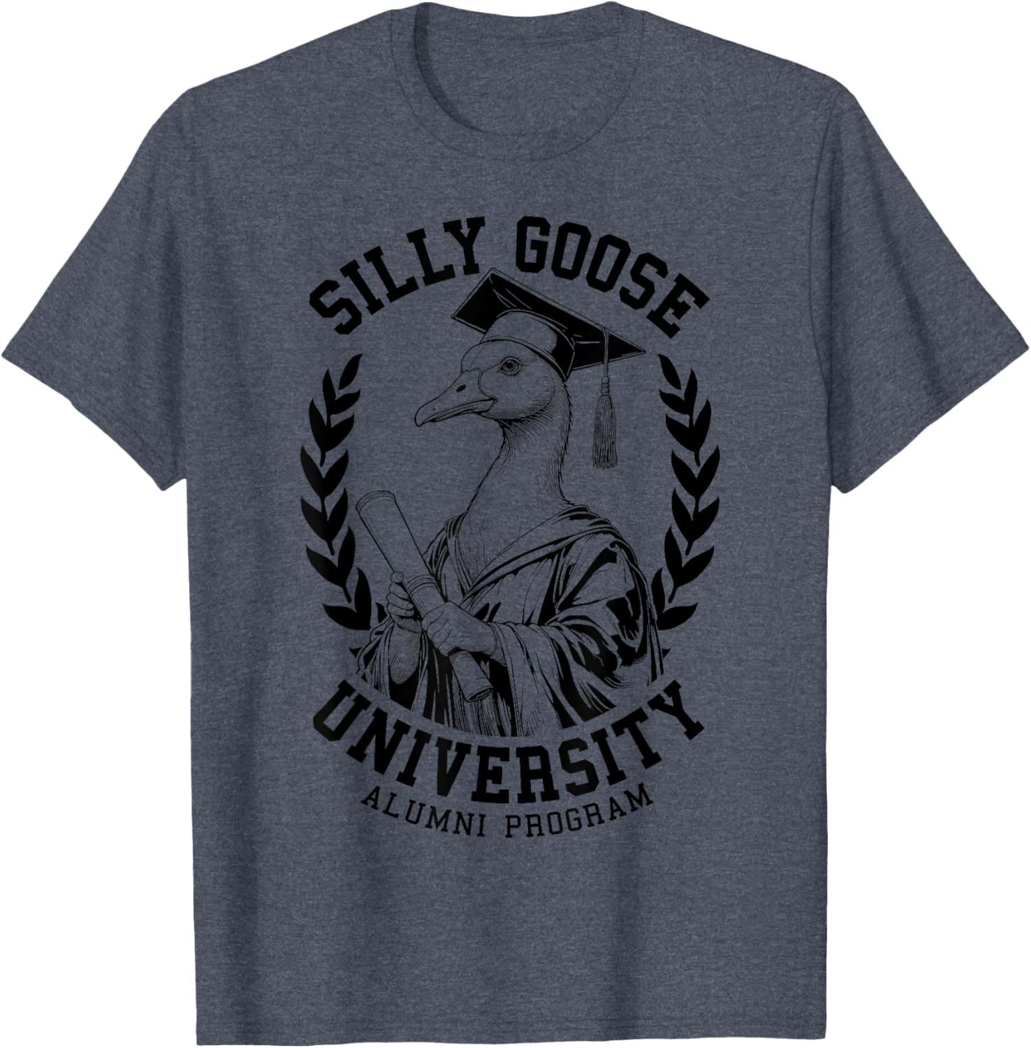 Silly Goose University Funny Alumni Varsity T-Shirt for Graduates - 20