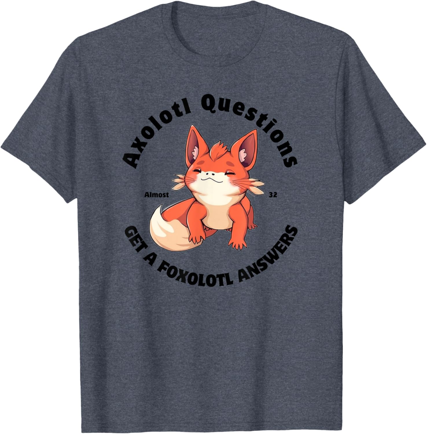 Cute Axolotl Questions Get A Foxolotl Answers T-Shirt for Animal Lovers - 4