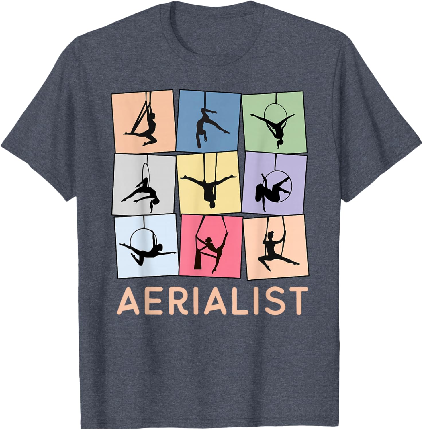 Fun Retro Aerialist T-Shirt for Aerial Hoop Lovers and Gift Ideas - 1