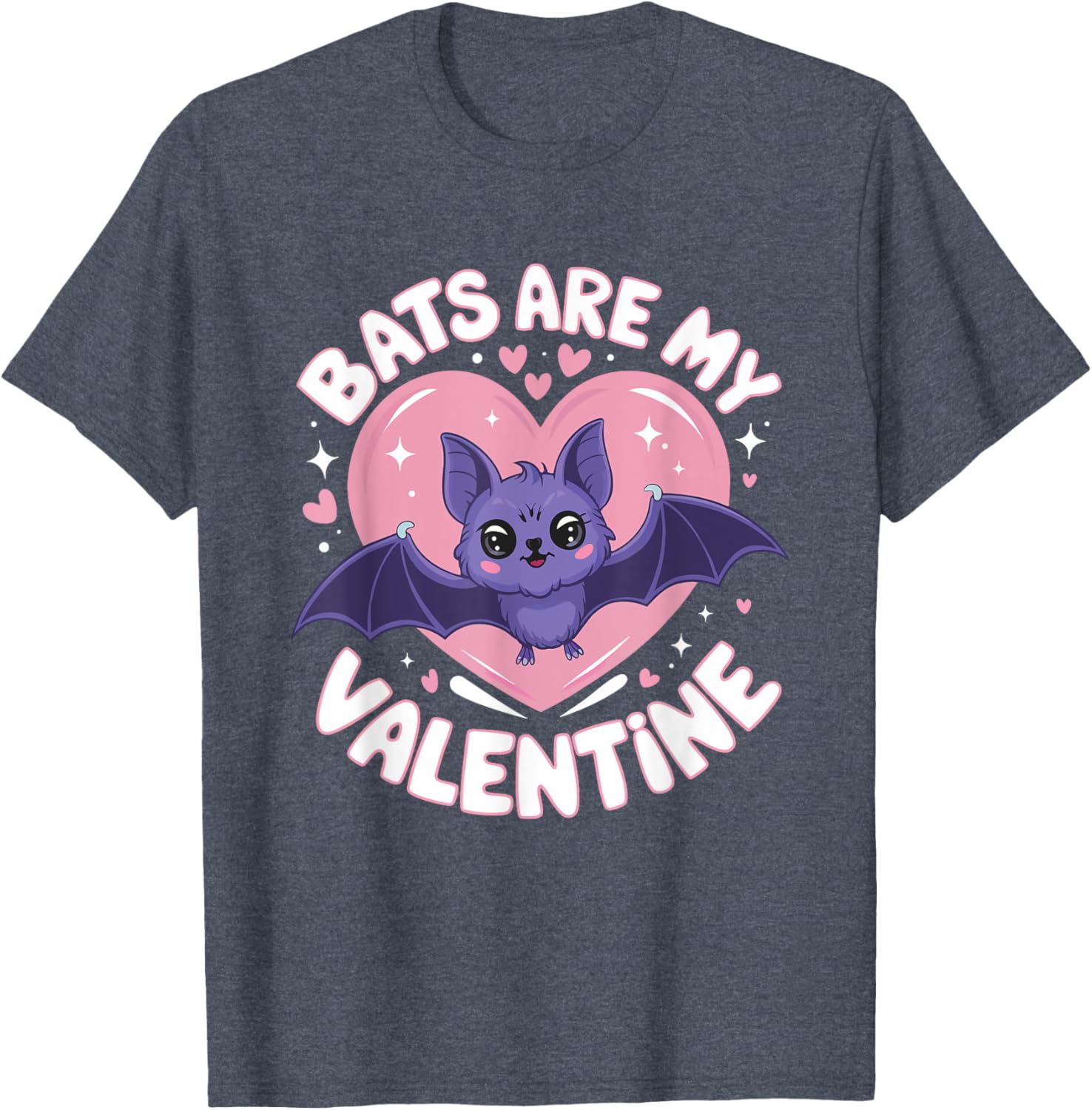 Pastel Goth Bat T-Shirt for Girls - Valentine's Day Cute Spooky Fashion - 9