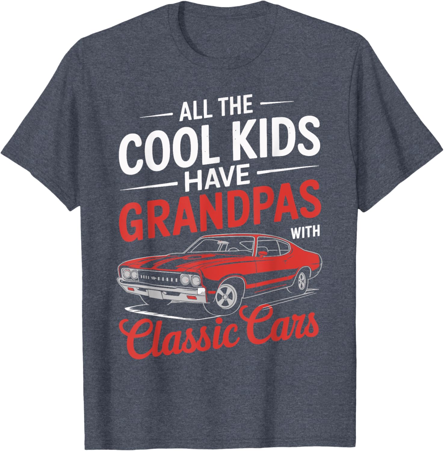 Vintage Classic Cars T-Shirt for Cool Kids and Their Grandpas - 5