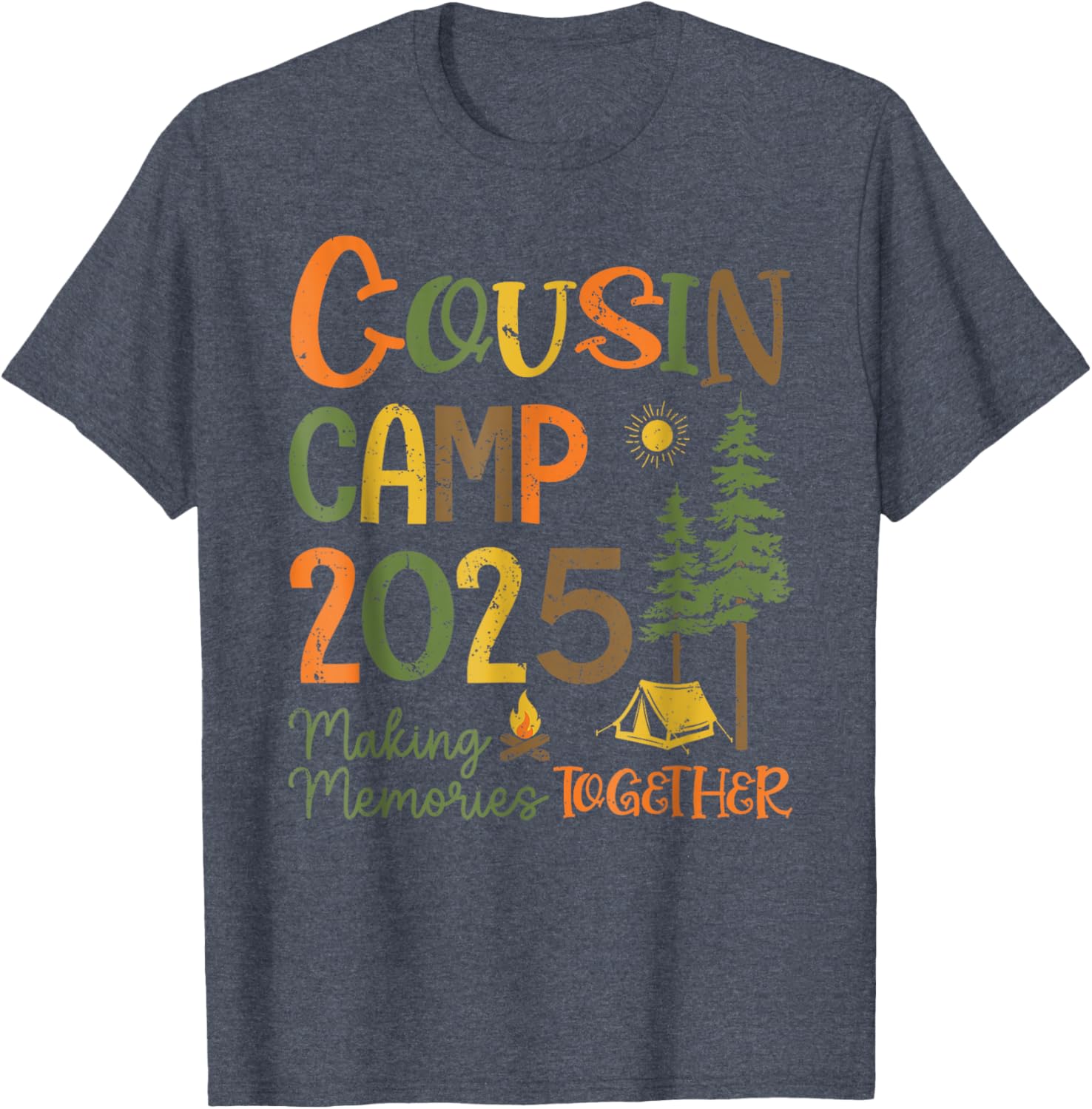 Cousin Camp 2025 Matching T-Shirts for Family Fun and Memories - 19