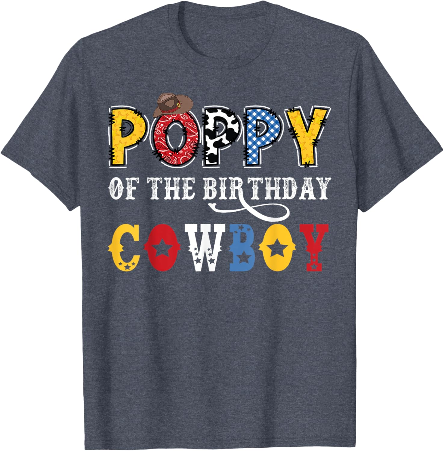Poppy Birthday Cowboy Western Rodeo T-Shirt for Fun Celebrations - 10