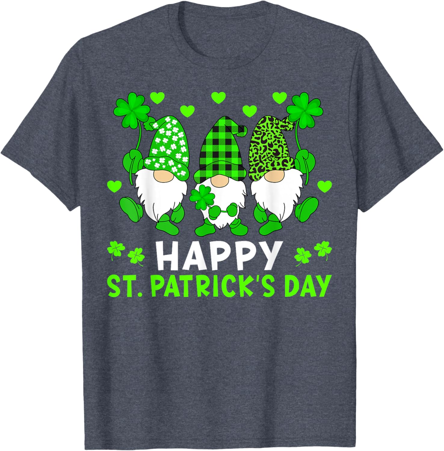 Happy St Patricks Day Gnomes Shamrock T-Shirt for Men Women Kids - 14