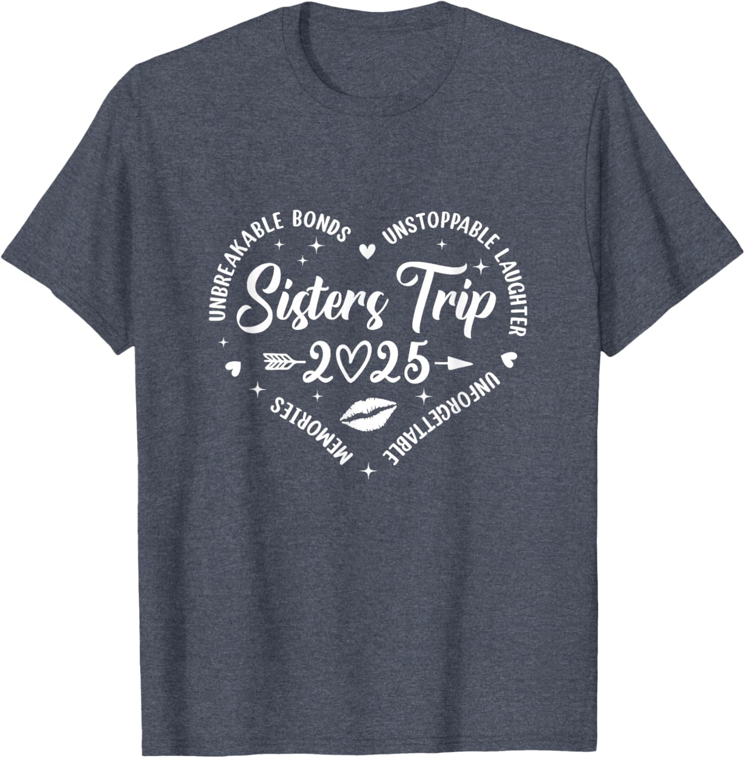 Sisters Trip 2025 Retro T-Shirt for Friends Vacation Memories - 5