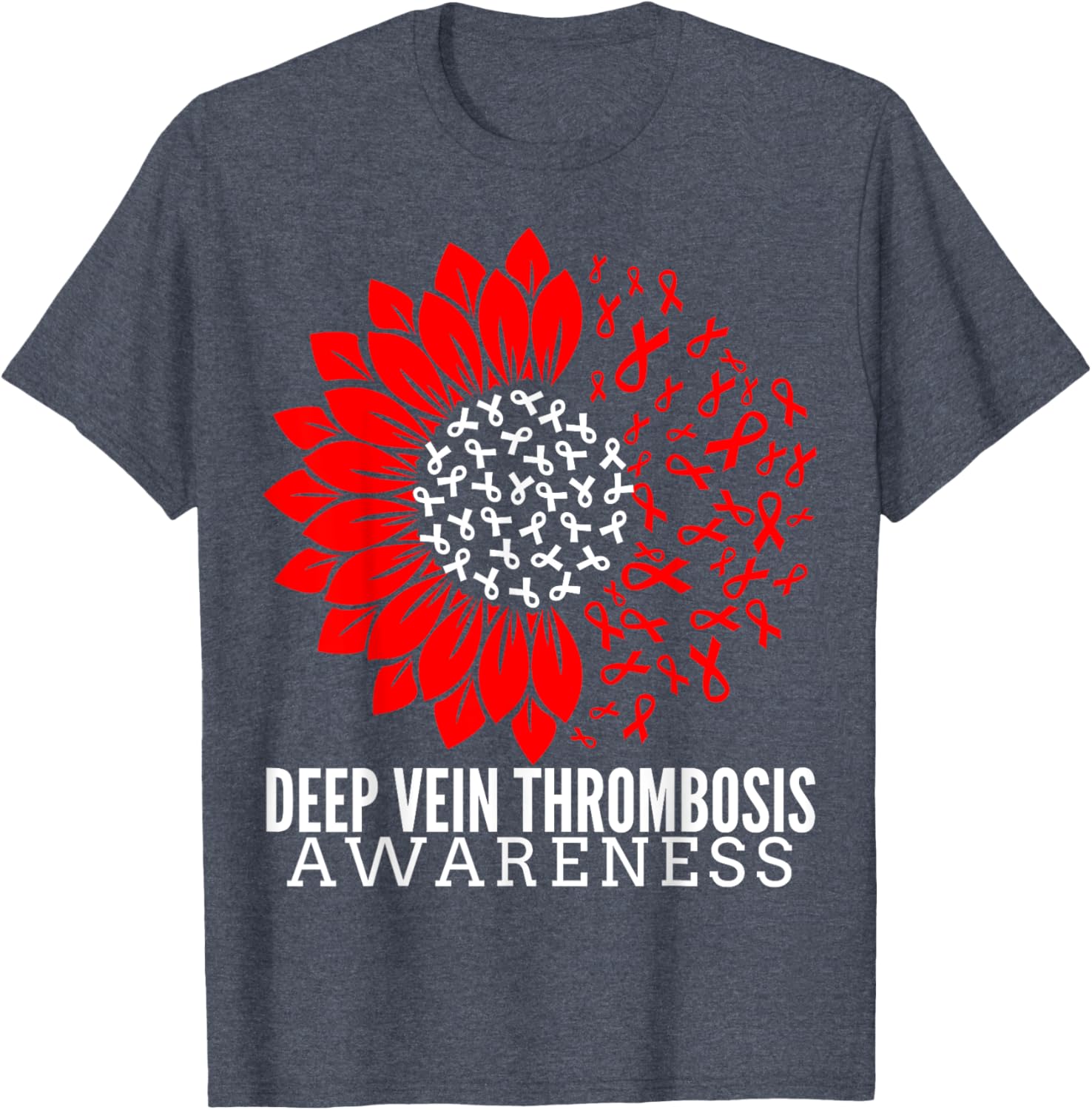 DVT Fighter Sunflower Ribbon T-Shirt for Deep Vein Thrombosis Awareness - 20
