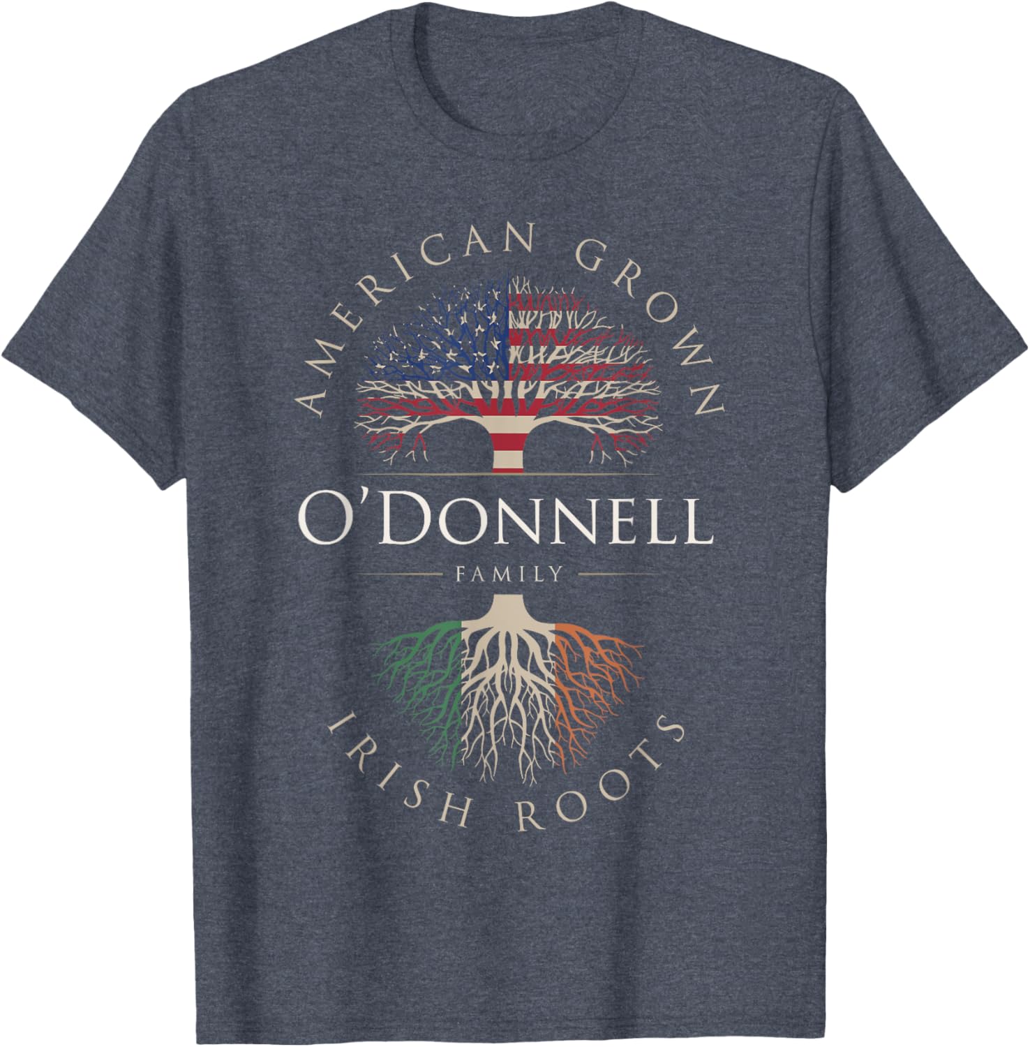 O'Donnell Family Name T-Shirt American Grown Irish Roots for Proud Wearers - 3
