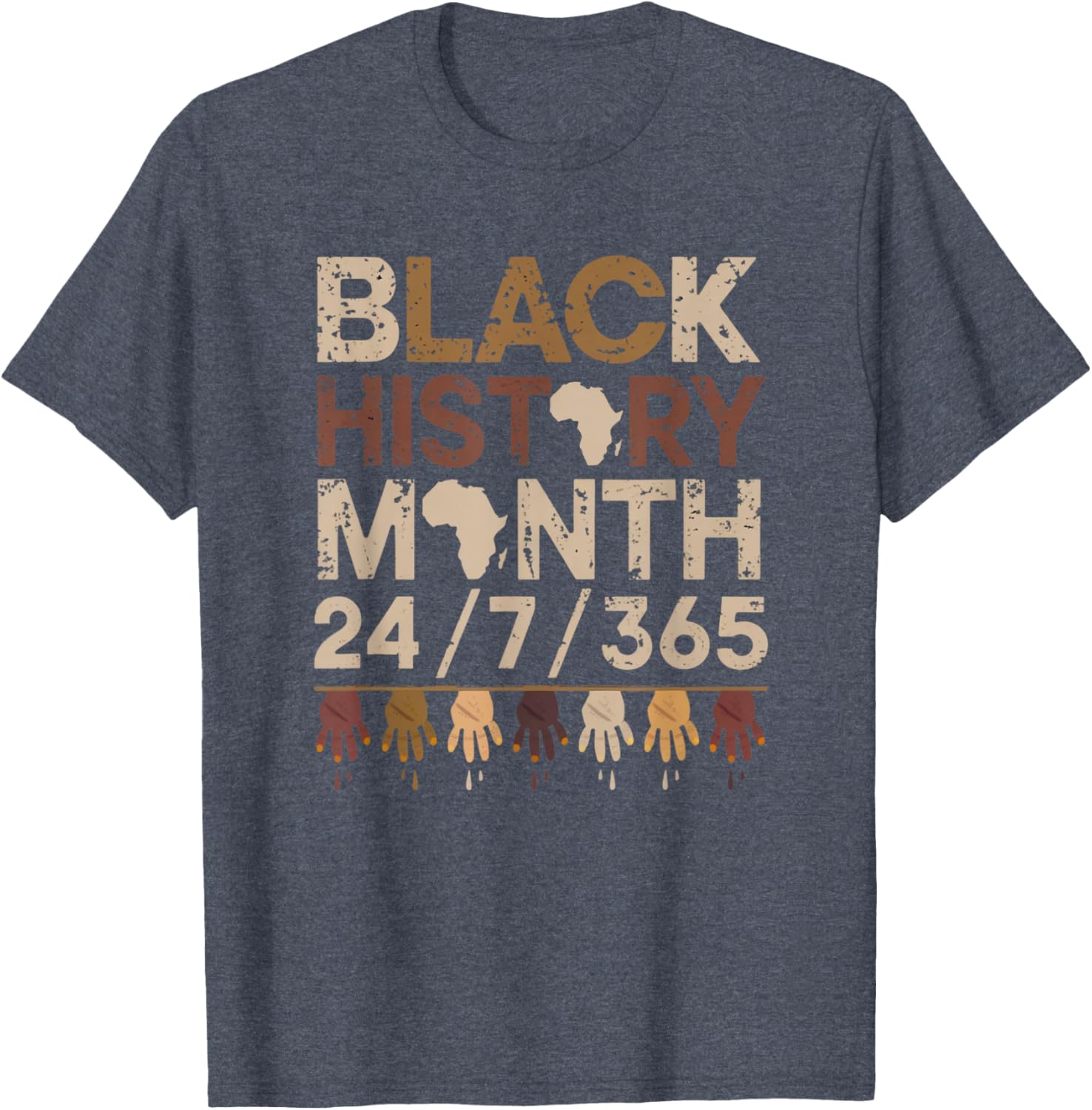Black History Every Day Afro Motivation T-Shirt for Proud Wearers - 4